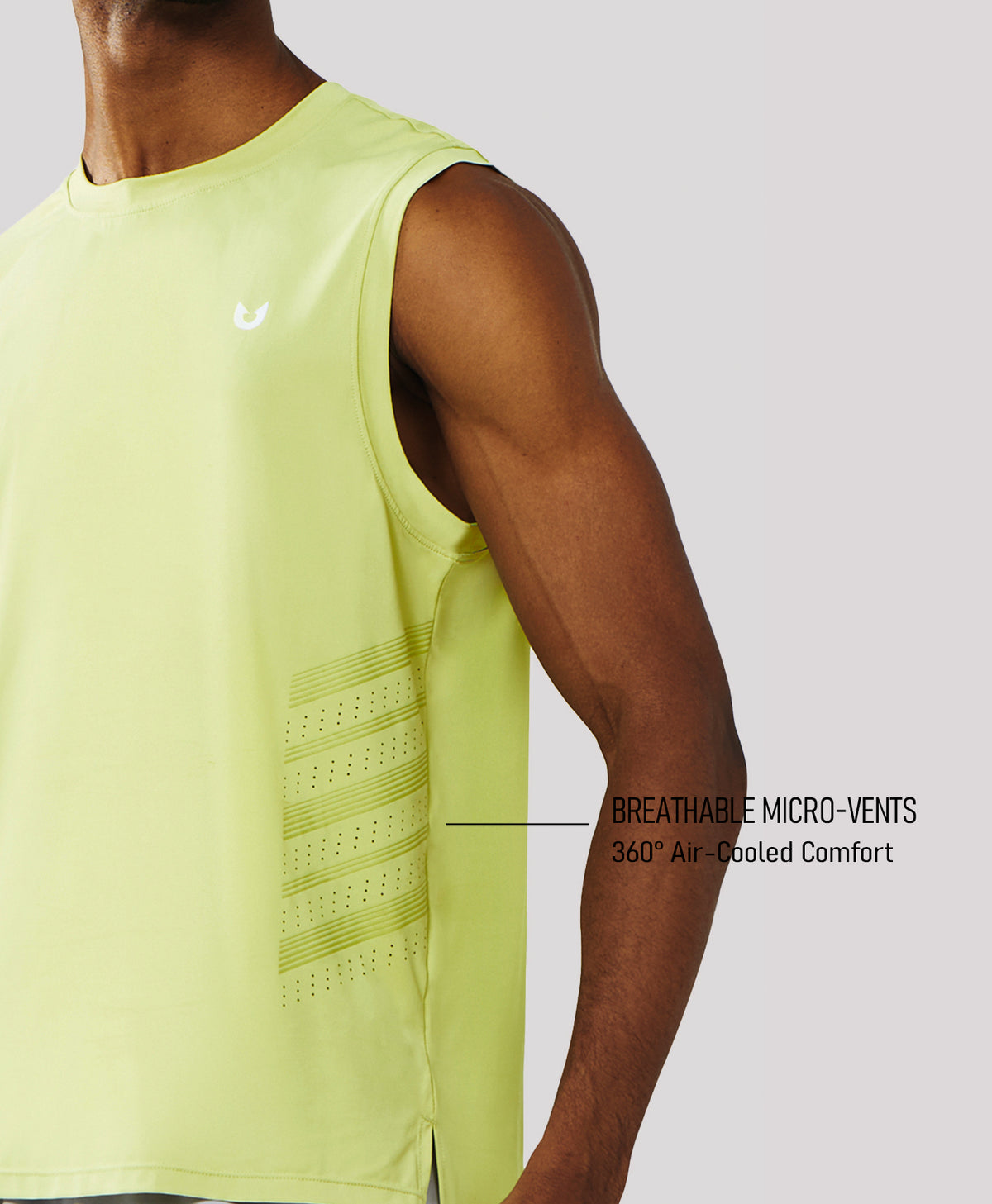 
Men's Lightweight Muscle Workout Tank Tops — lemon yellow