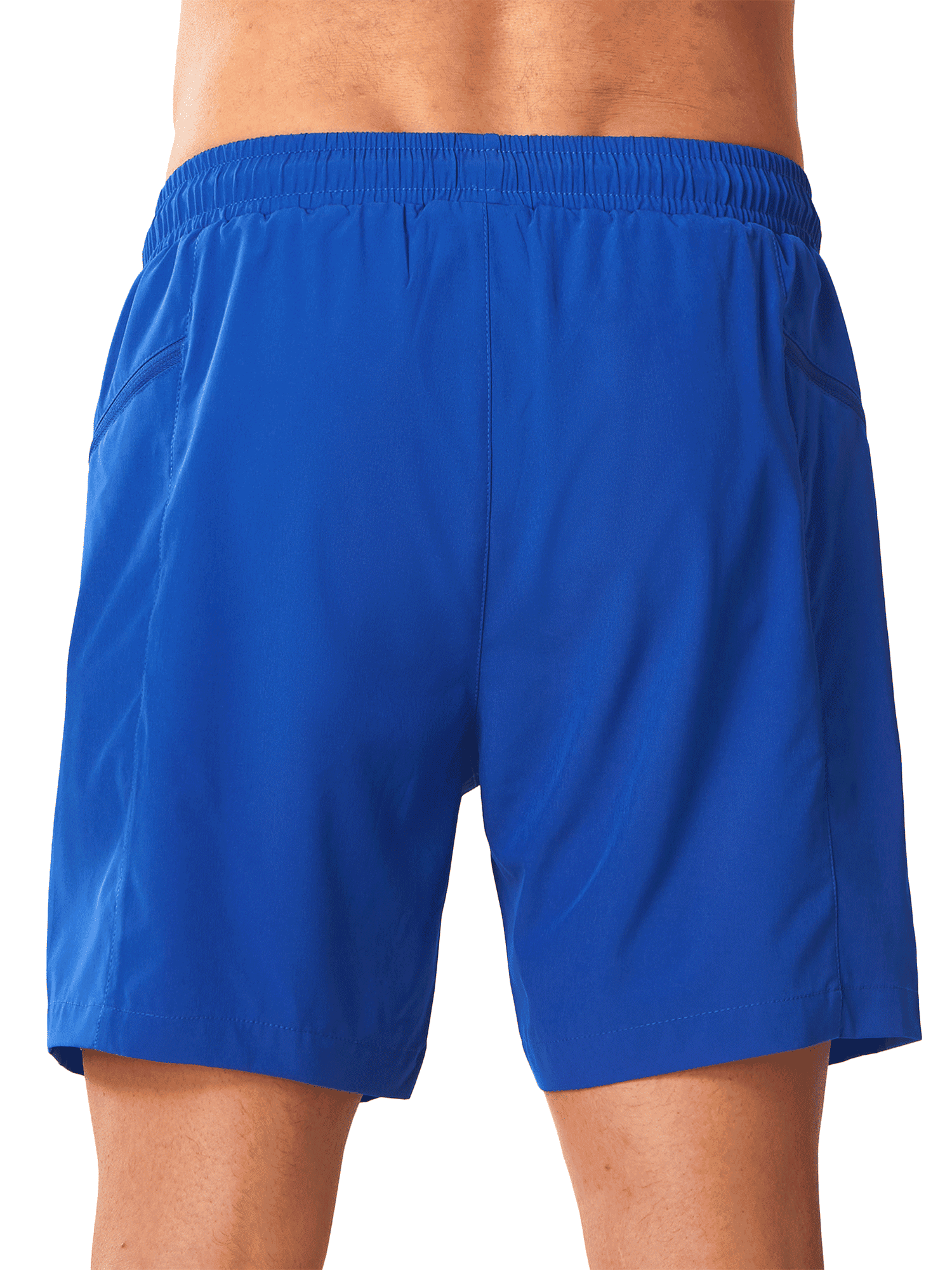 Blue Water Repellent Beach Bathing Suit - Full Back View