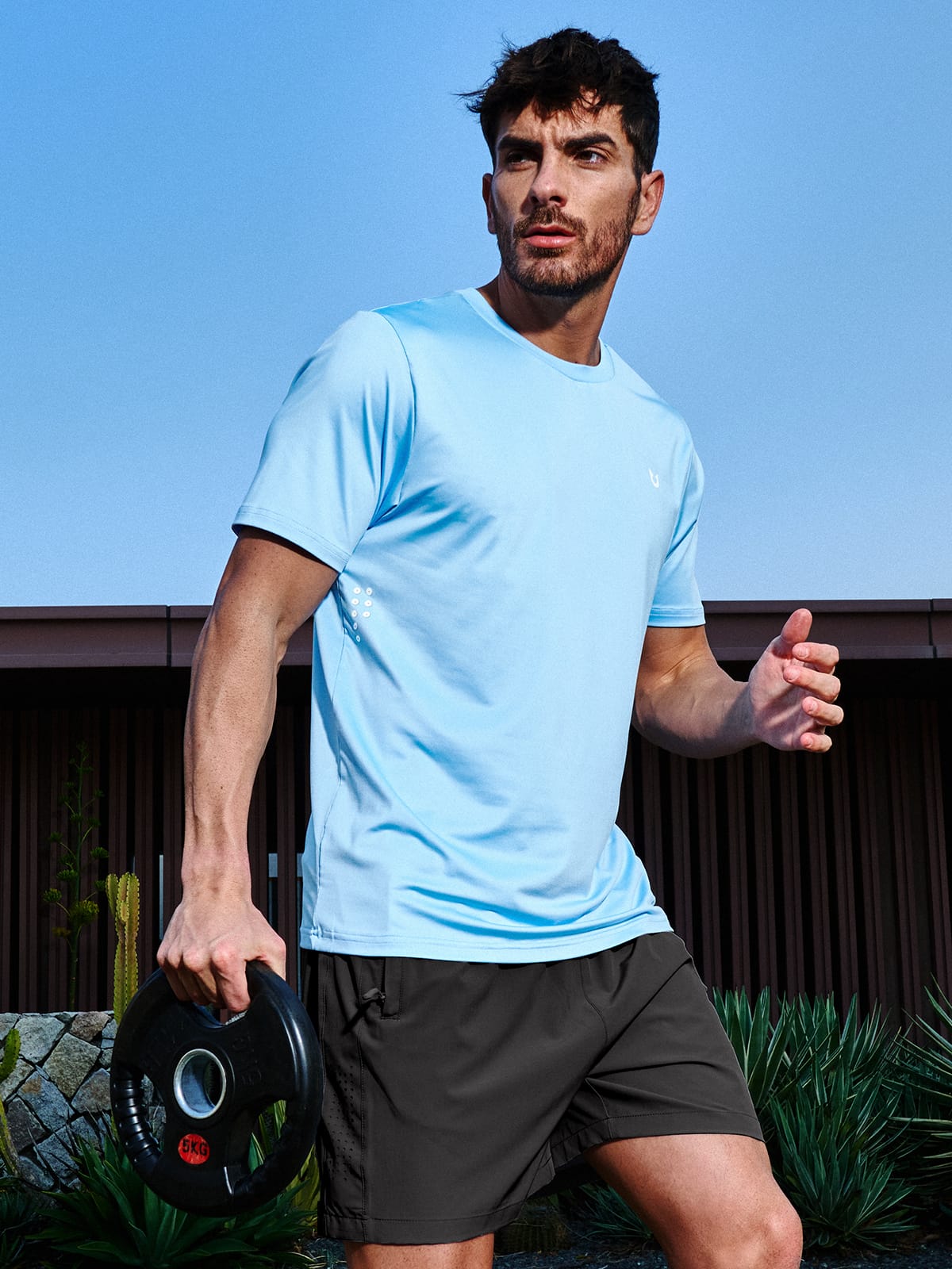 jogging gear men's Men's Performance Workout Short Sleeve T-Shirts