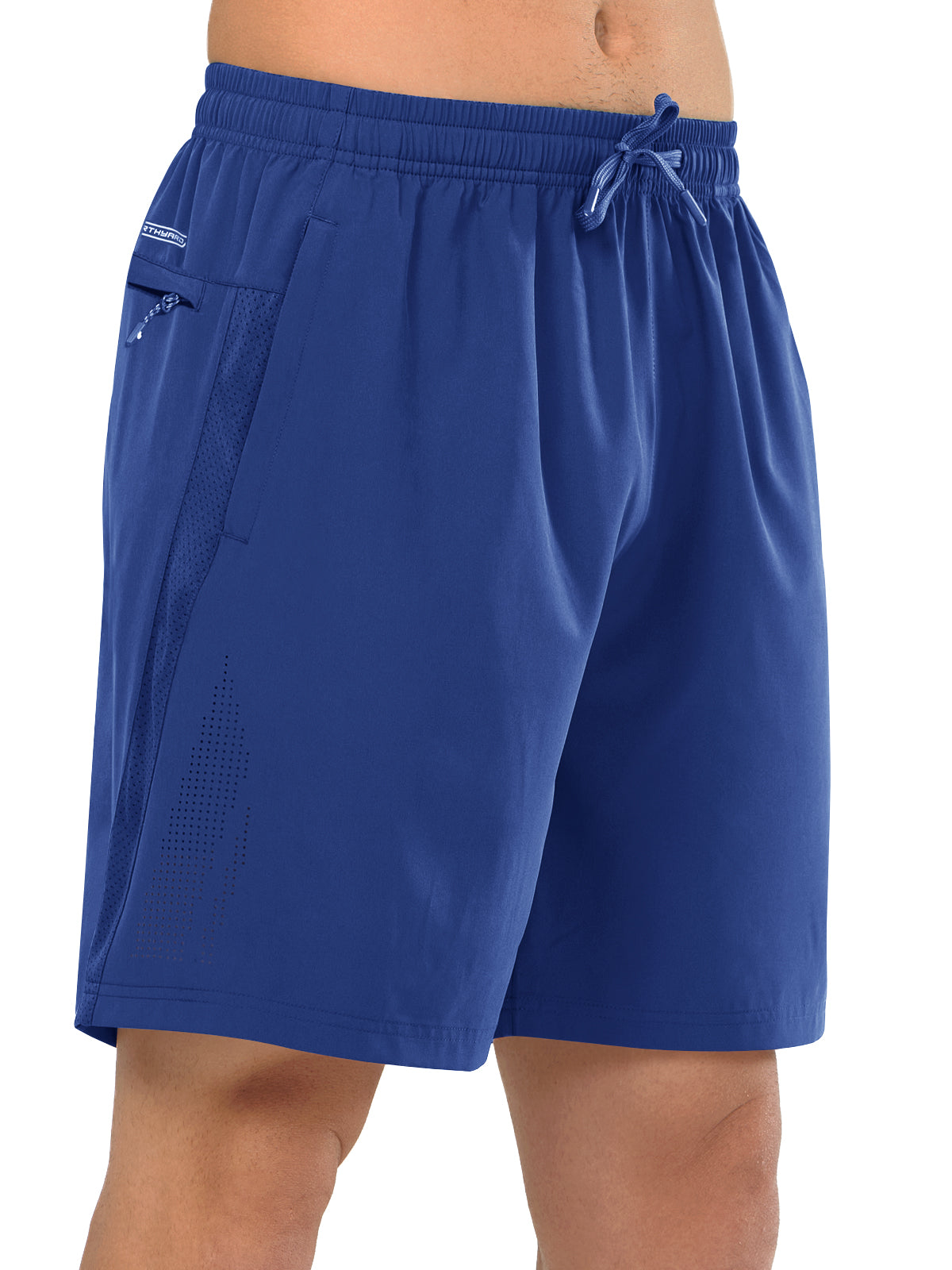 Men's Royal Blue Gym Sweat 7" Moisture Wicking Shorts Breathable