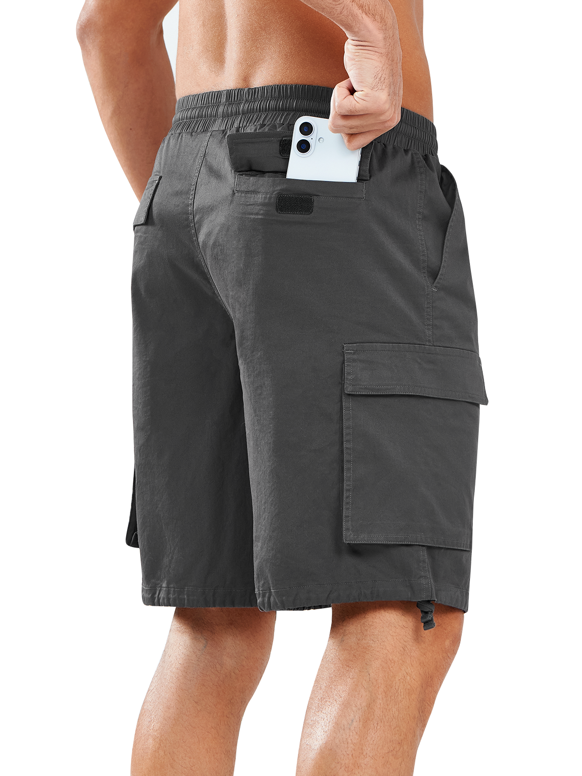
Men's Casual Outdoor Cargo Shorts with Pockets Twill for Hiking