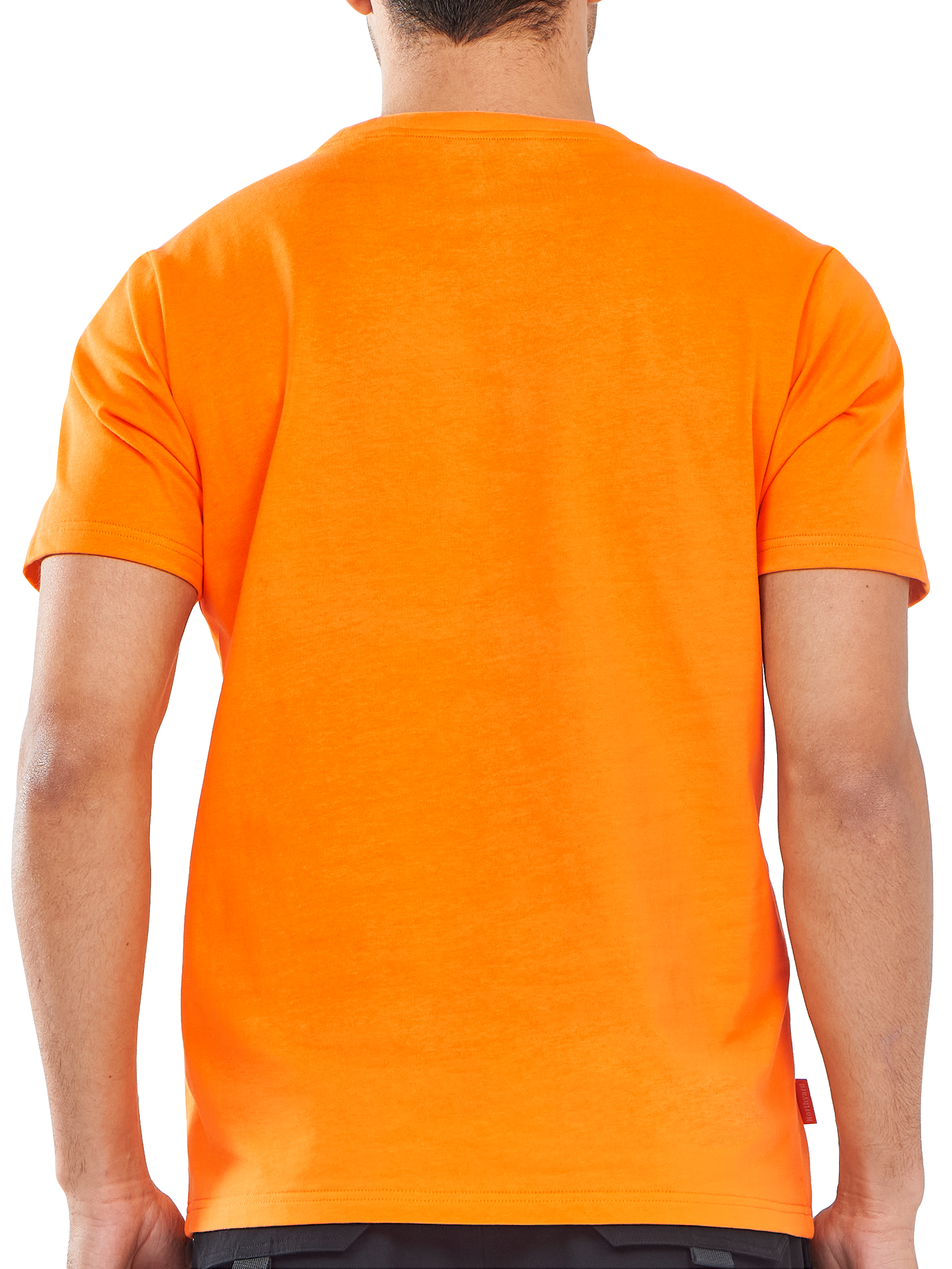 Men's Cotton Hiking Tee Shirts Heavyweight Casual Crewneck for Outdoor