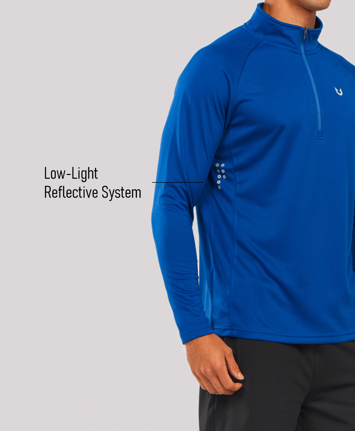 
Men's 1/4 Zip Athletic Pullover Shirts Lightweight — Royal Blue