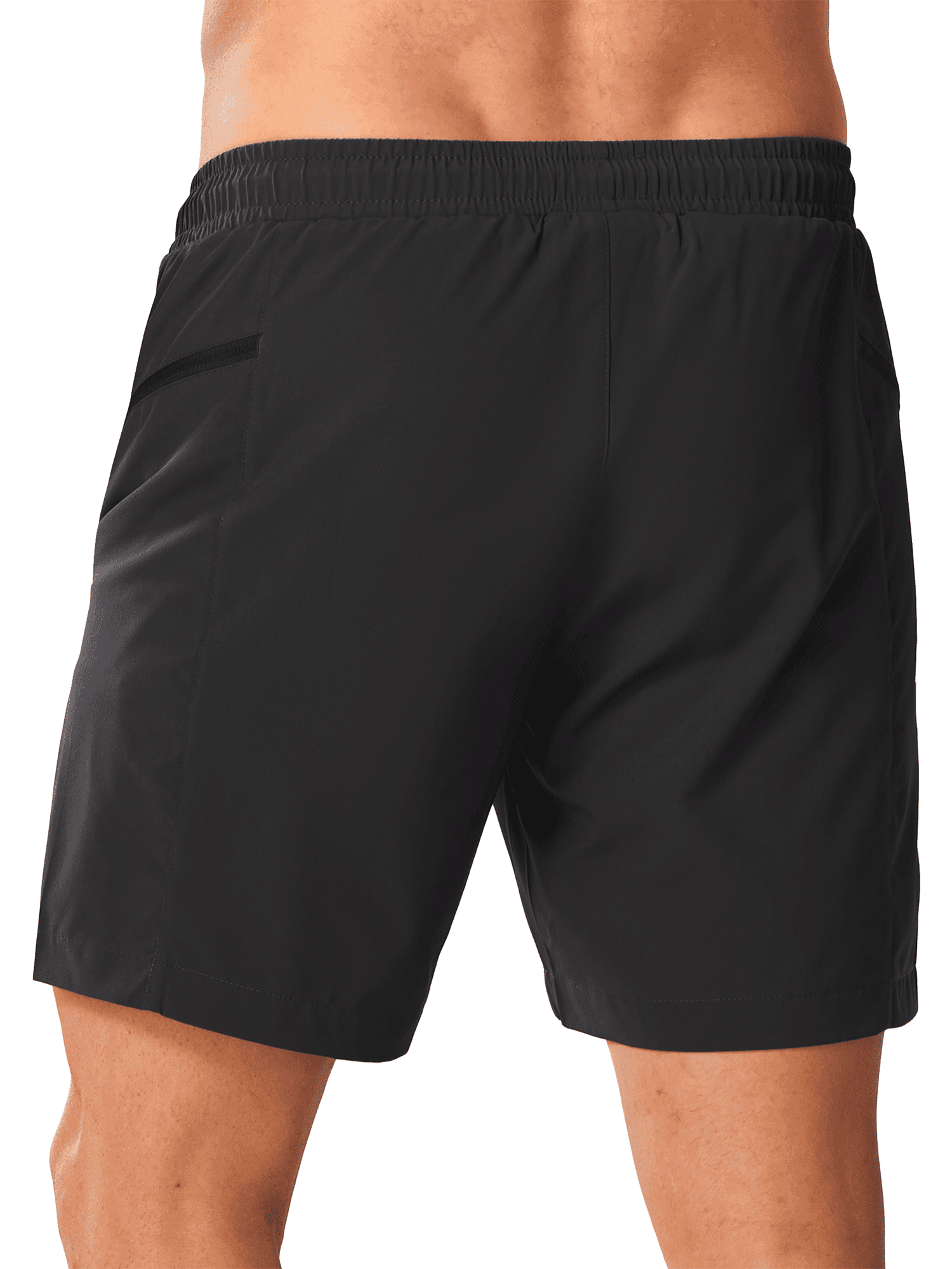 Black Water Repellent Beach Bathing Suit - Full Back View