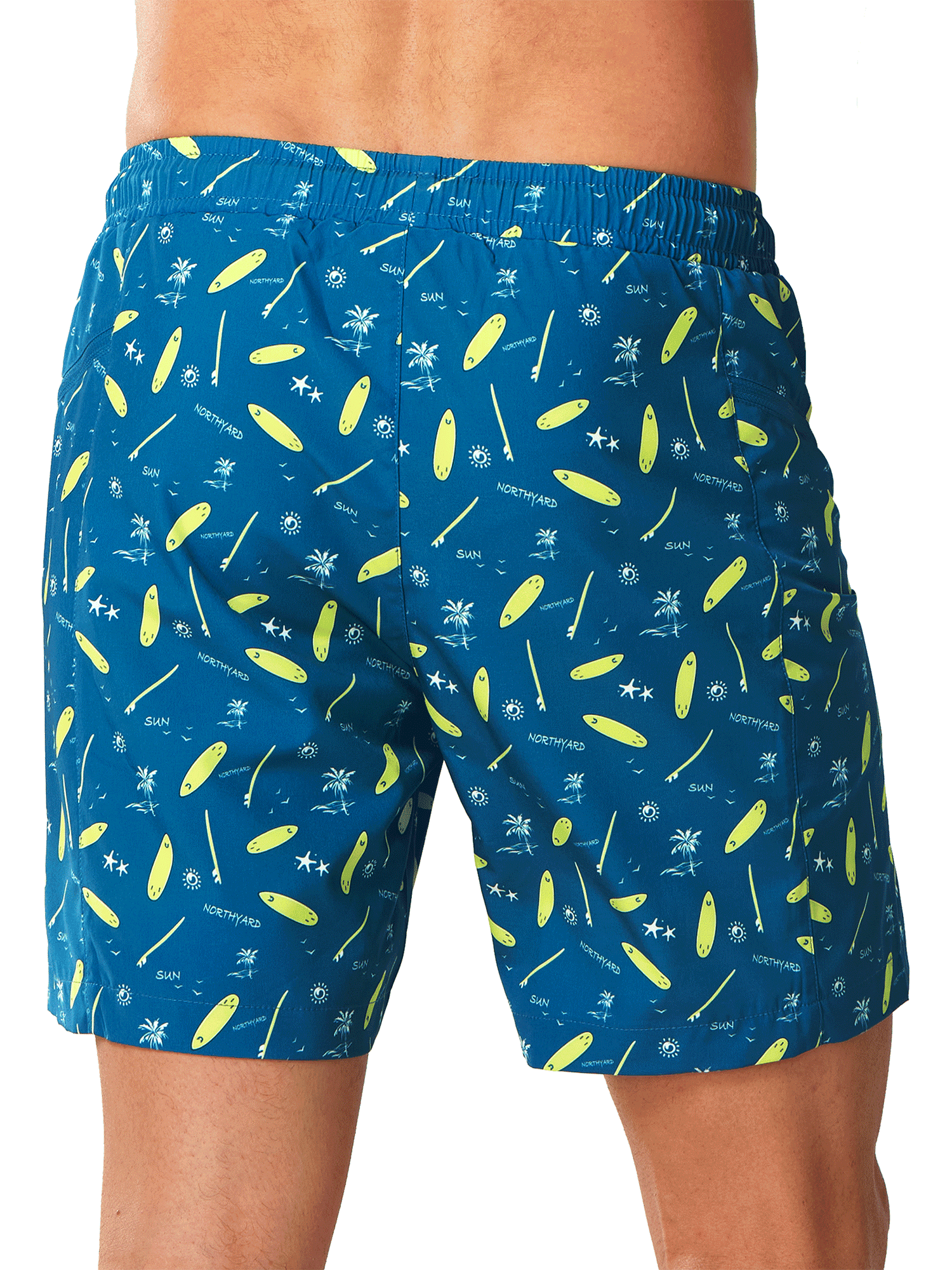Bluesurfboard Water Repellent Beach Bathing Suit - Full Back View