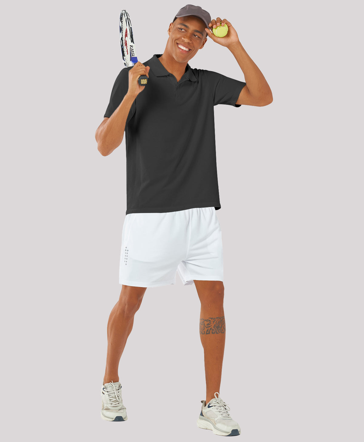 Northyard Men's 5" Breathable Micro-Mesh Athletic Shorts Quick Dry with Pockets #color_white