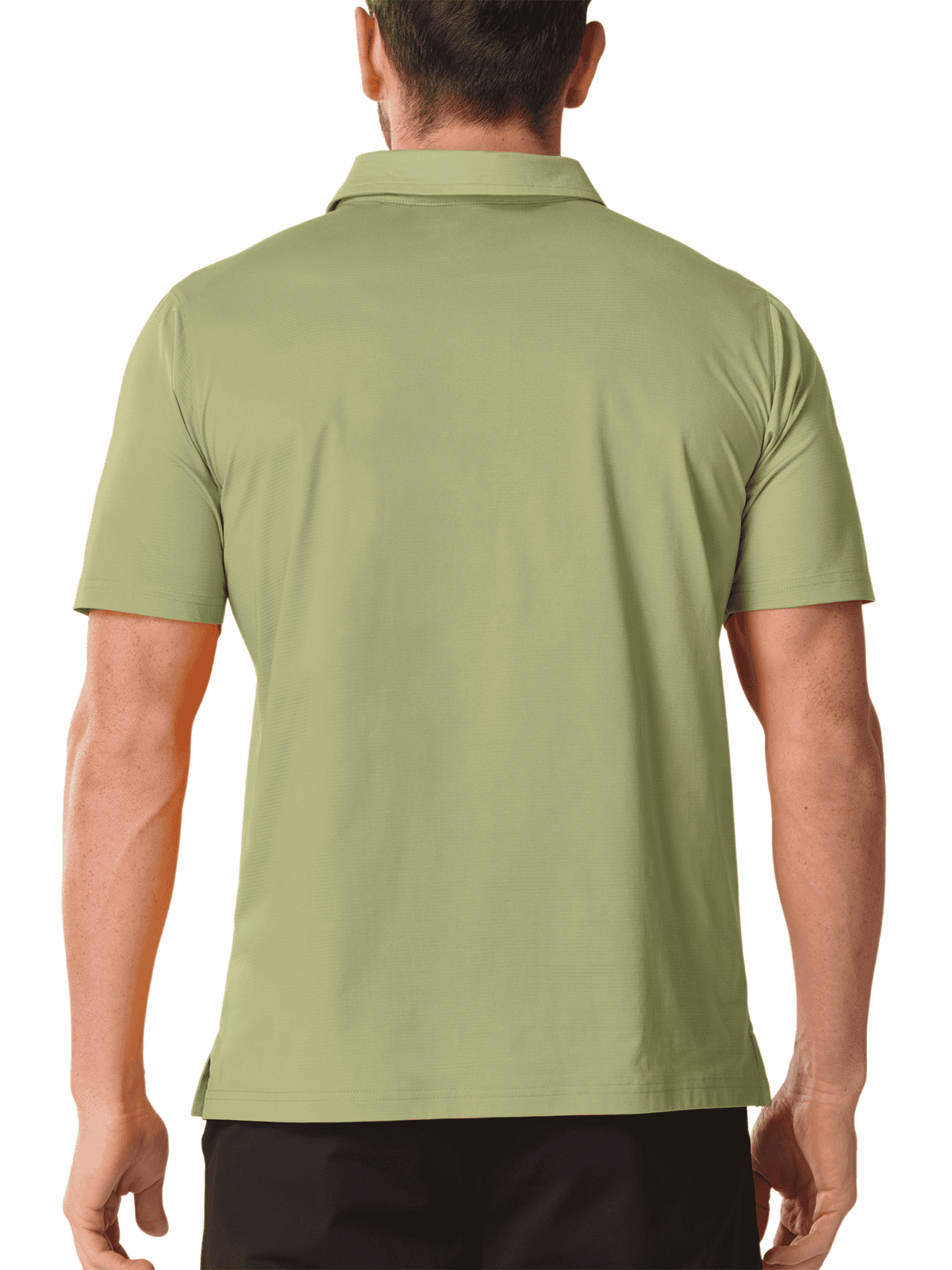 Light Green Quick Dry Performance T-Shirt - Full Back View