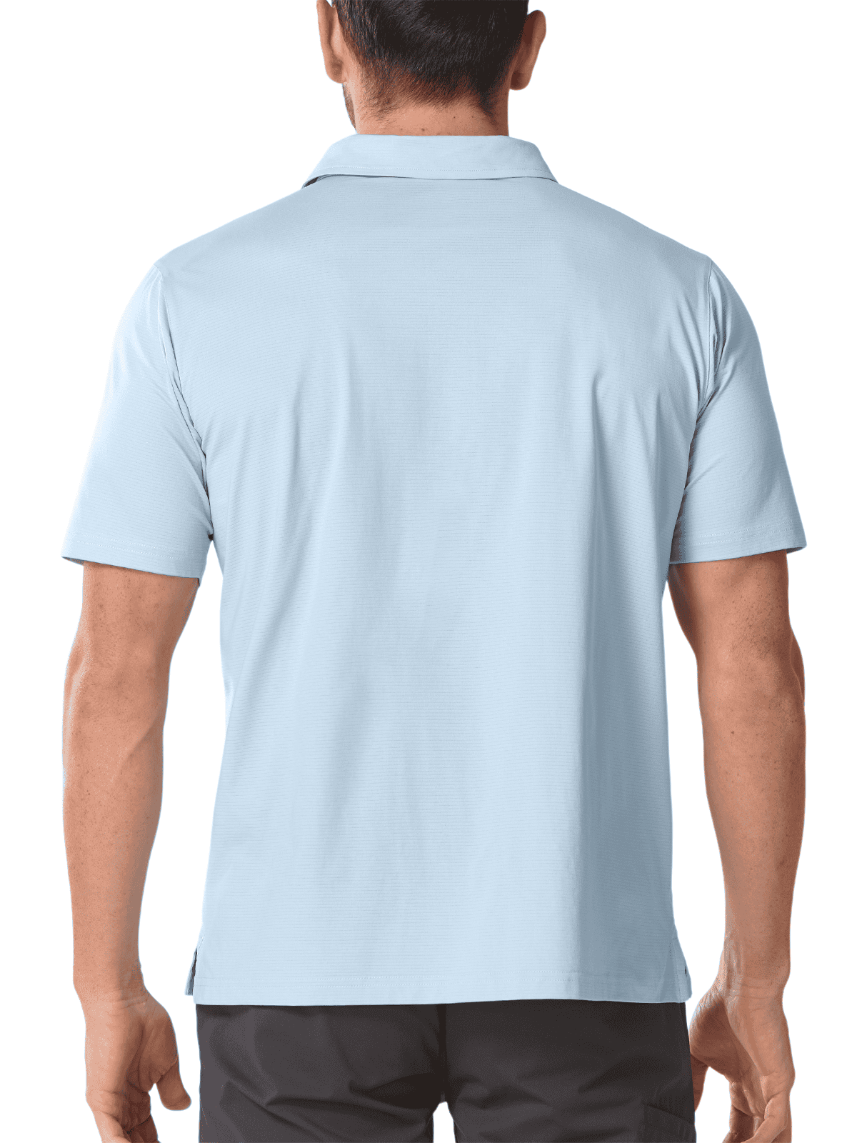 Sky Blue Quick Dry Performance T-Shirt - Full Back View