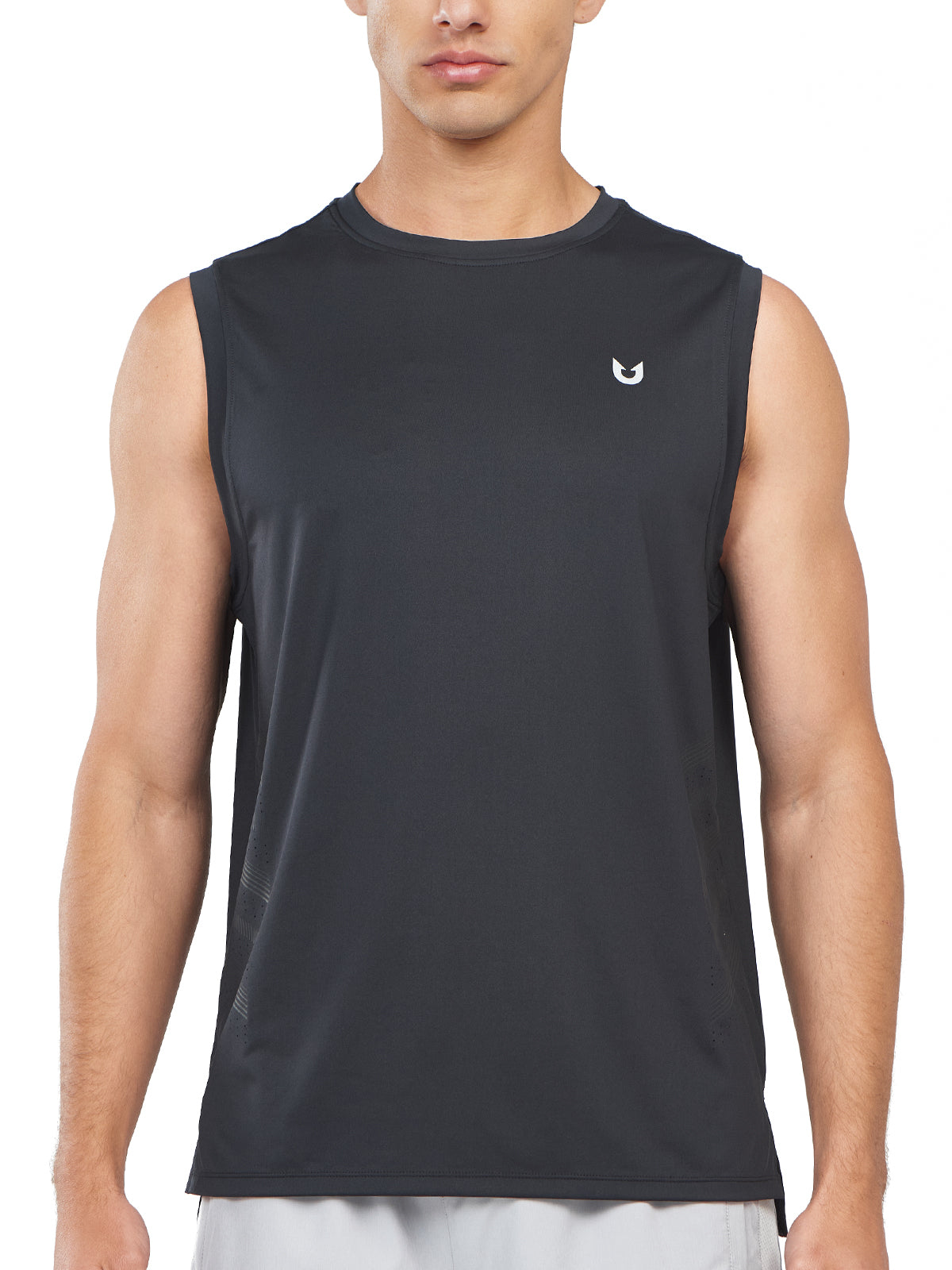 Northyard Men's Black Athletic Sleeveless Shirts Dry Fit Workout Tank Tops for Running Front