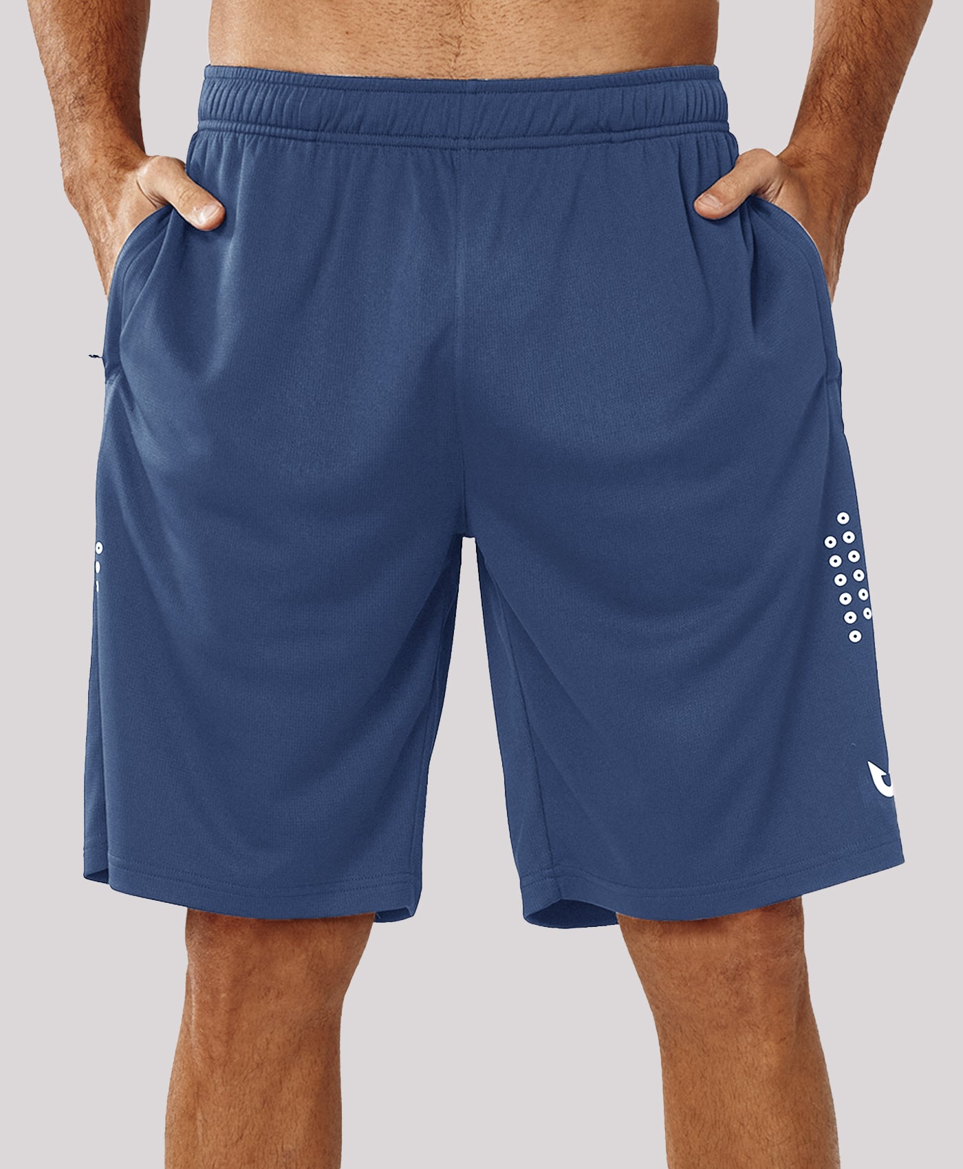 Northyard Men's 10" Breathable Mesh Basketball Athletic Shorts Quick-Dry Workout Shorts with Zipper Pockets
#color_Federal Blue