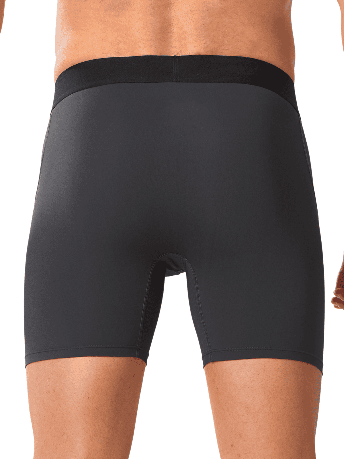 Dark Grey Breathable Activewear Undershorts - Back View