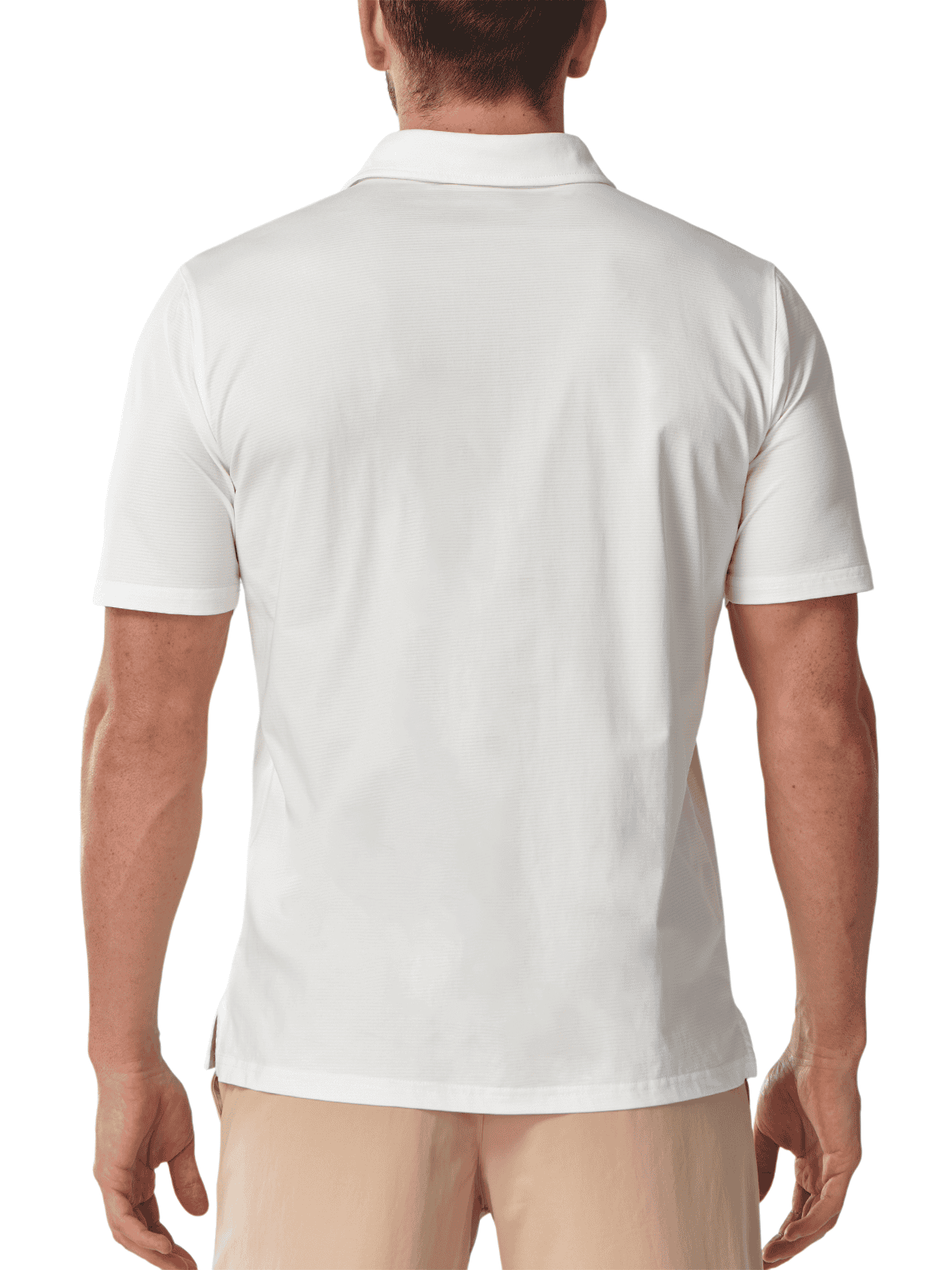 White Quick Dry Performance T-Shirt - Full Back View