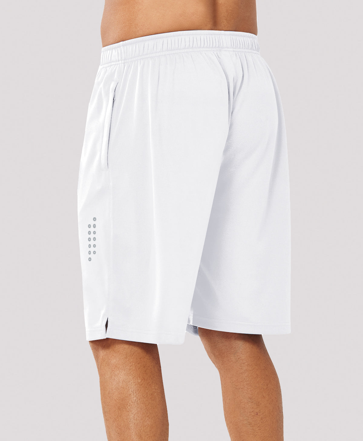 
Men's 10" Breathable Mesh Basketball Athletic Shorts — white