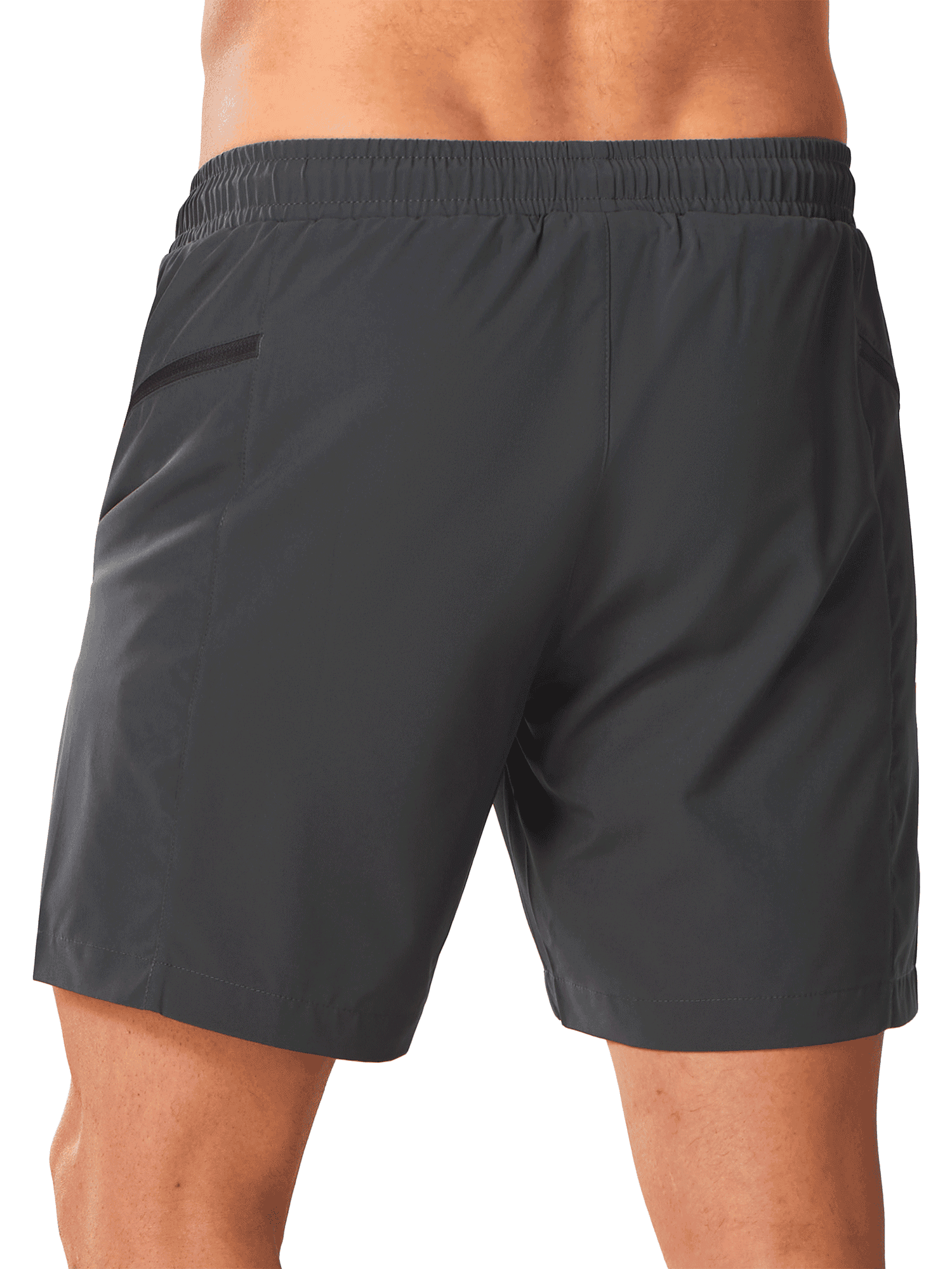 Darkgrey Water Repellent Beach Bathing Suit - Full Back View