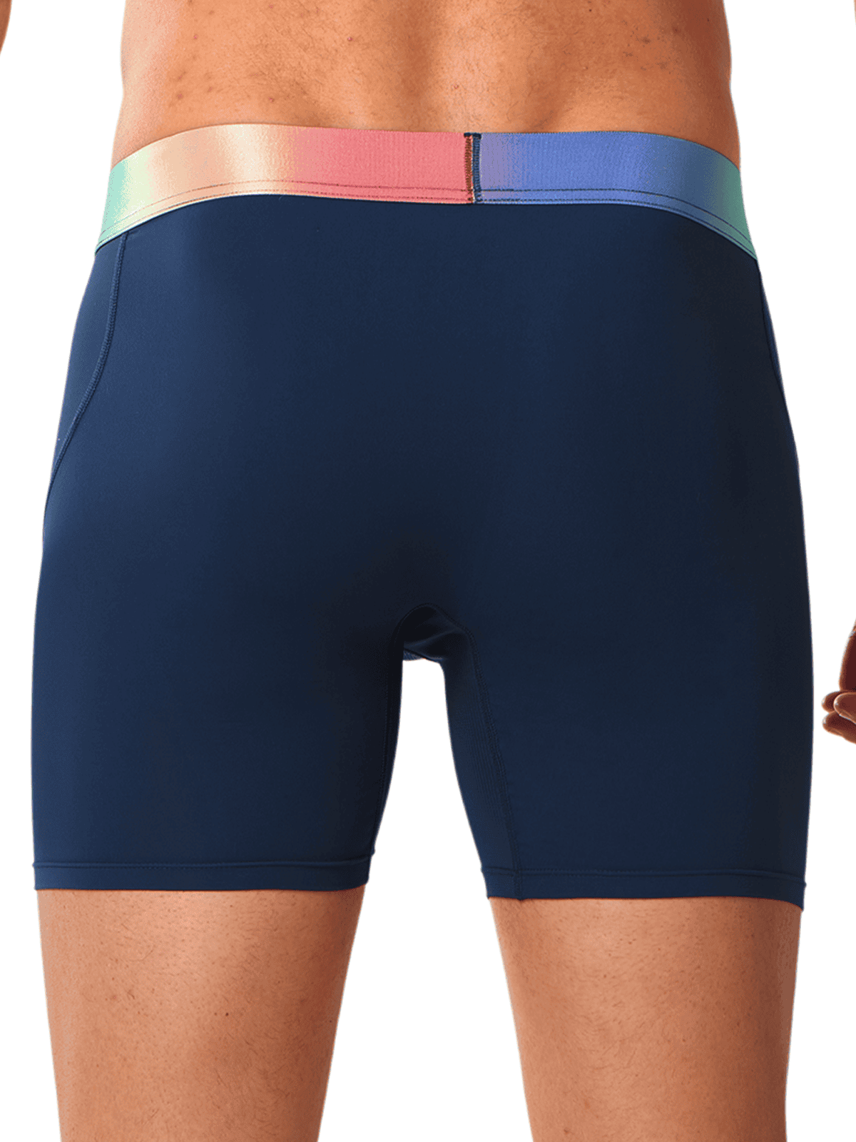 Navy Breathable Activewear Undershorts - Back View