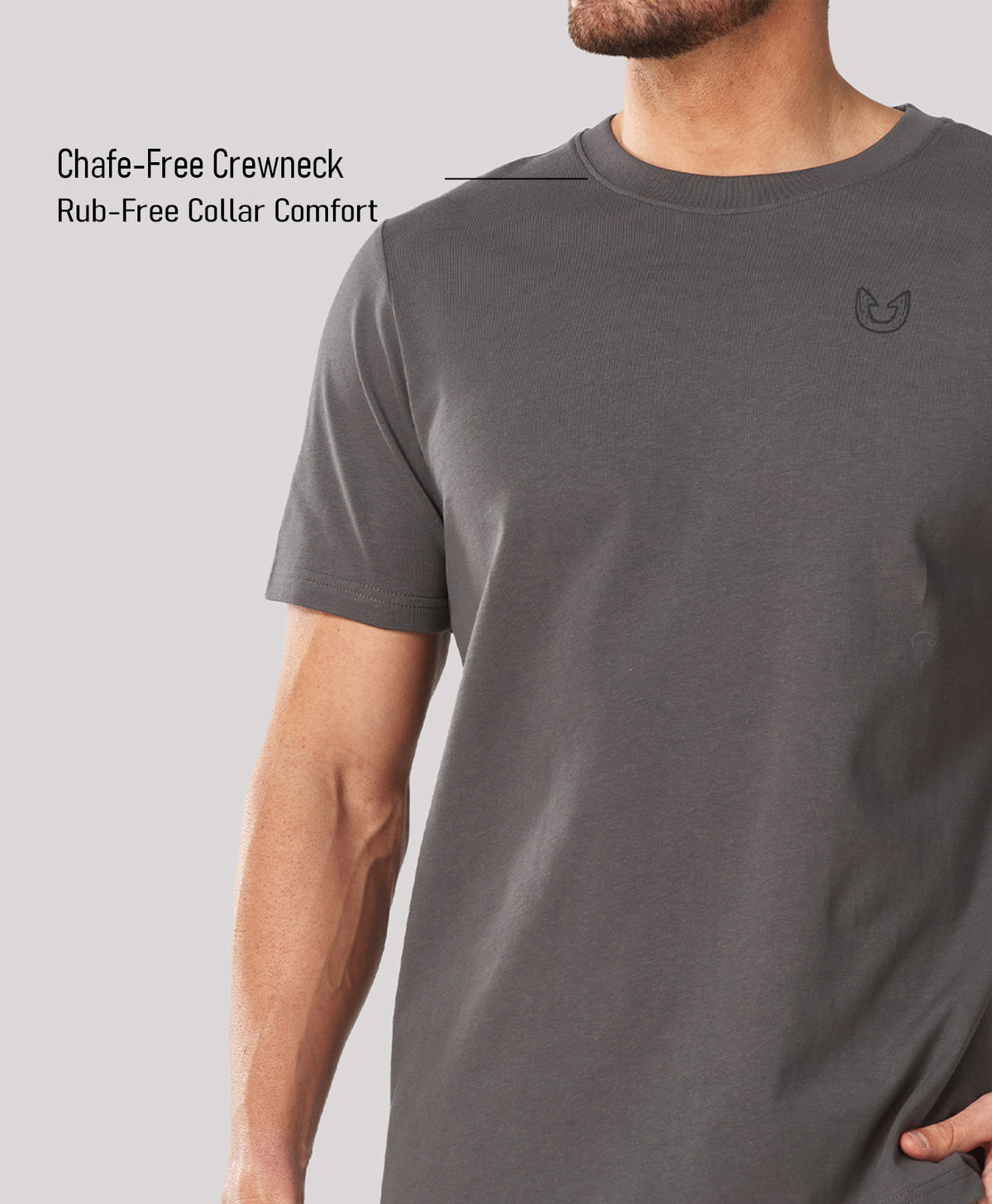 
Men's Soft 100% Cotton Graphic T-Shirts — Dark Grey