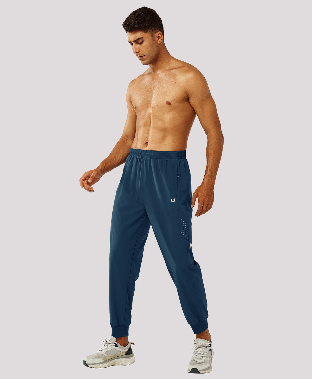 
Men's Lightweight Athletic Joggers Gym Workout Sport Pants for Running — Sea Blue