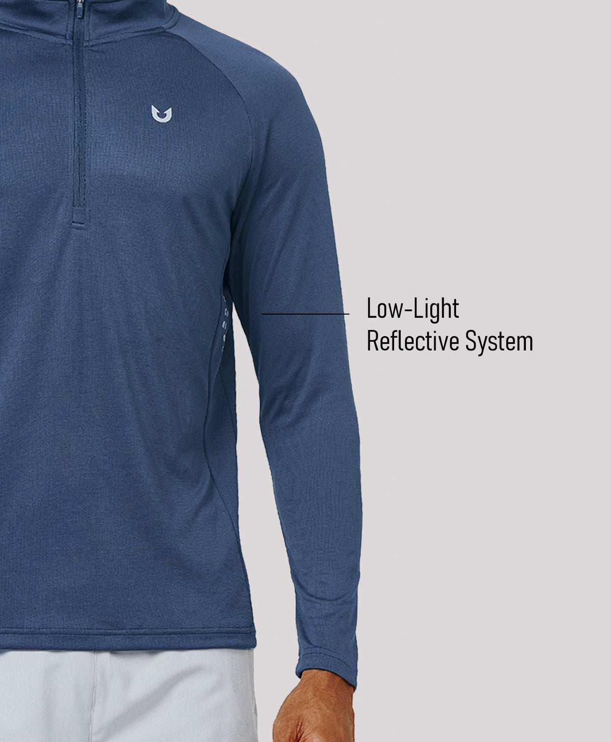 
Men's 1/4 Zip Athletic Pullover Shirts Lightweight — Federal Blue