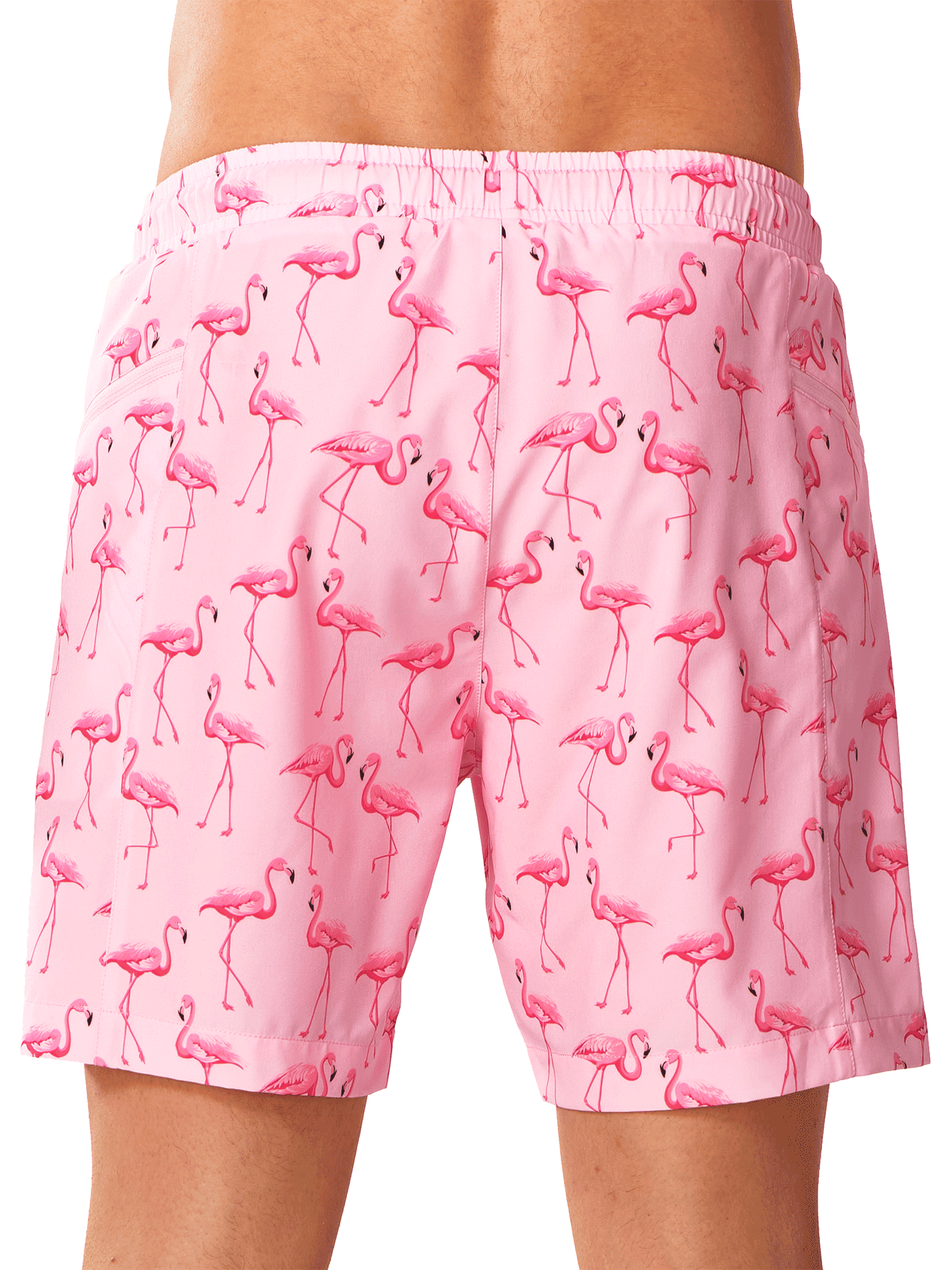 Flamingo Water Repellent Beach Bathing Suit - Full Back View