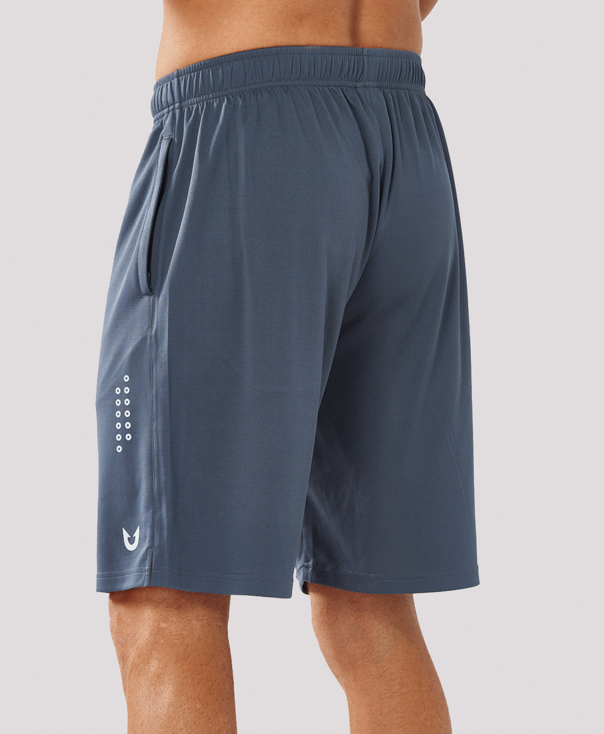 
Men's 10" Breathable Mesh Basketball Athletic Shorts — Cool Grey
