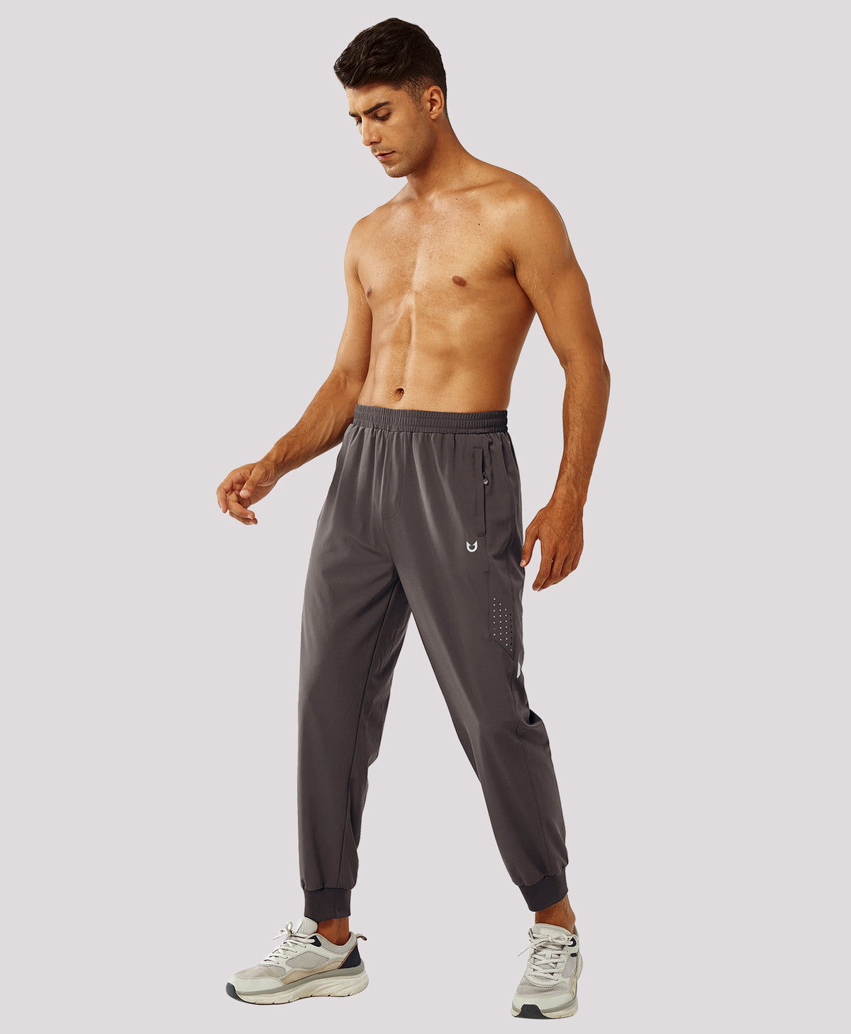 
Men's Lightweight Athletic Joggers Gym Workout Sport Pants for Running — Coffee