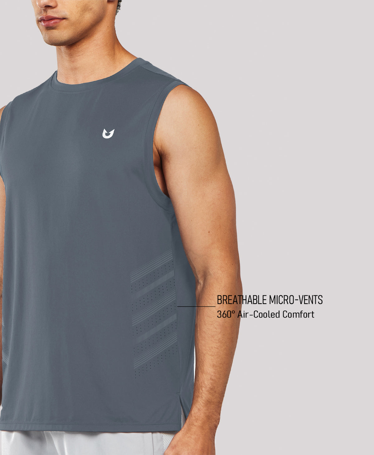 
Men's Lightweight Muscle Workout Tank Tops — Cloud
