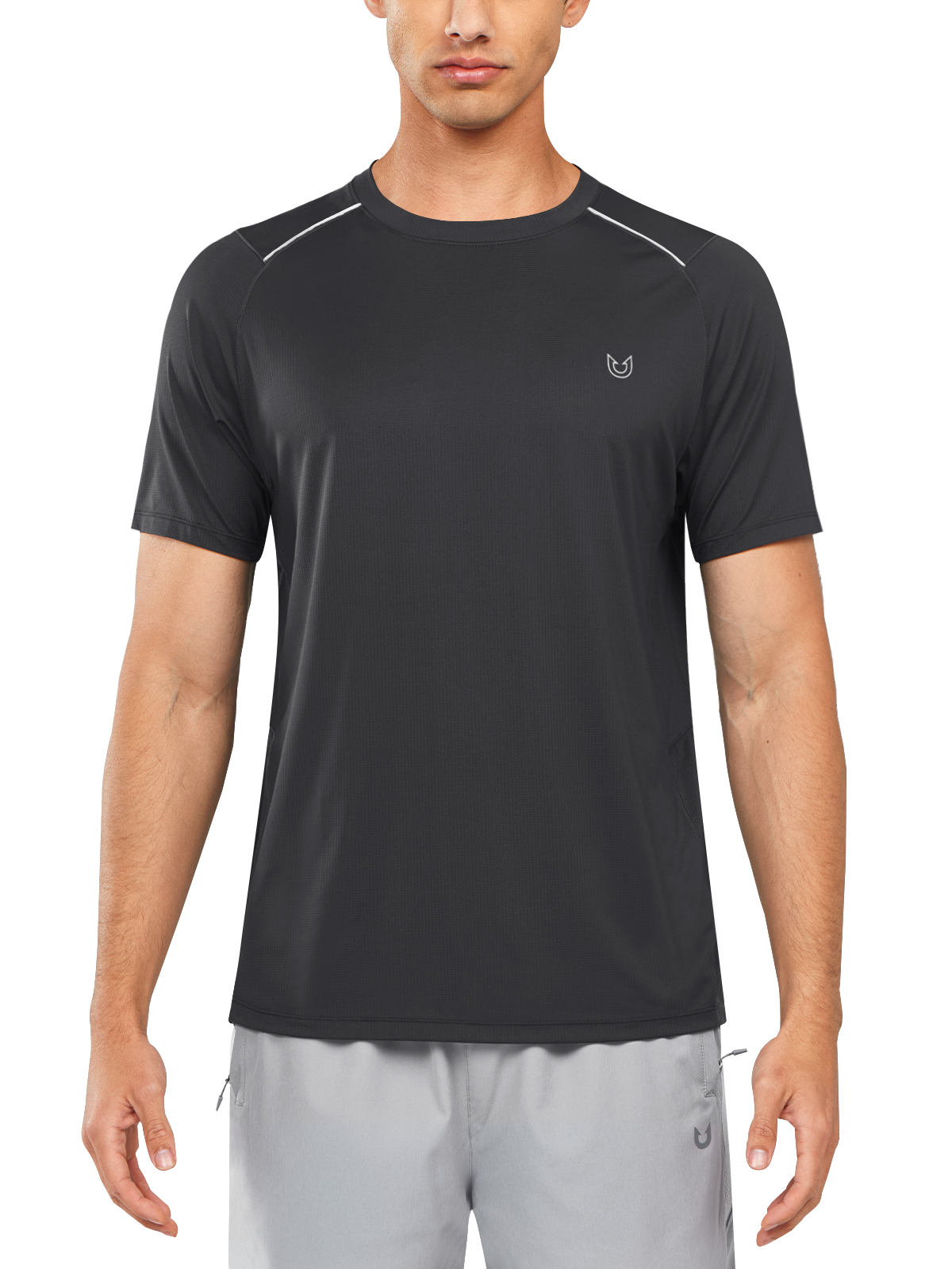 Northyard Men's Black Gym Compression T Shirts Breathable Wicking for Workout Fitness