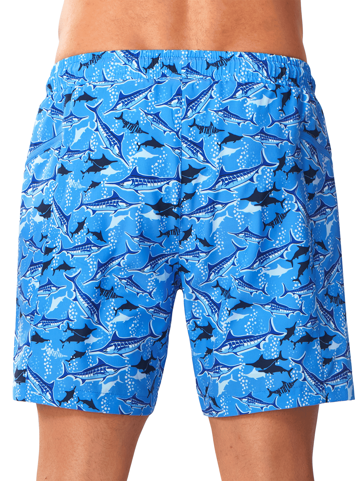 Oceanshark Water Repellent Beach Bathing Suit - Full Back View