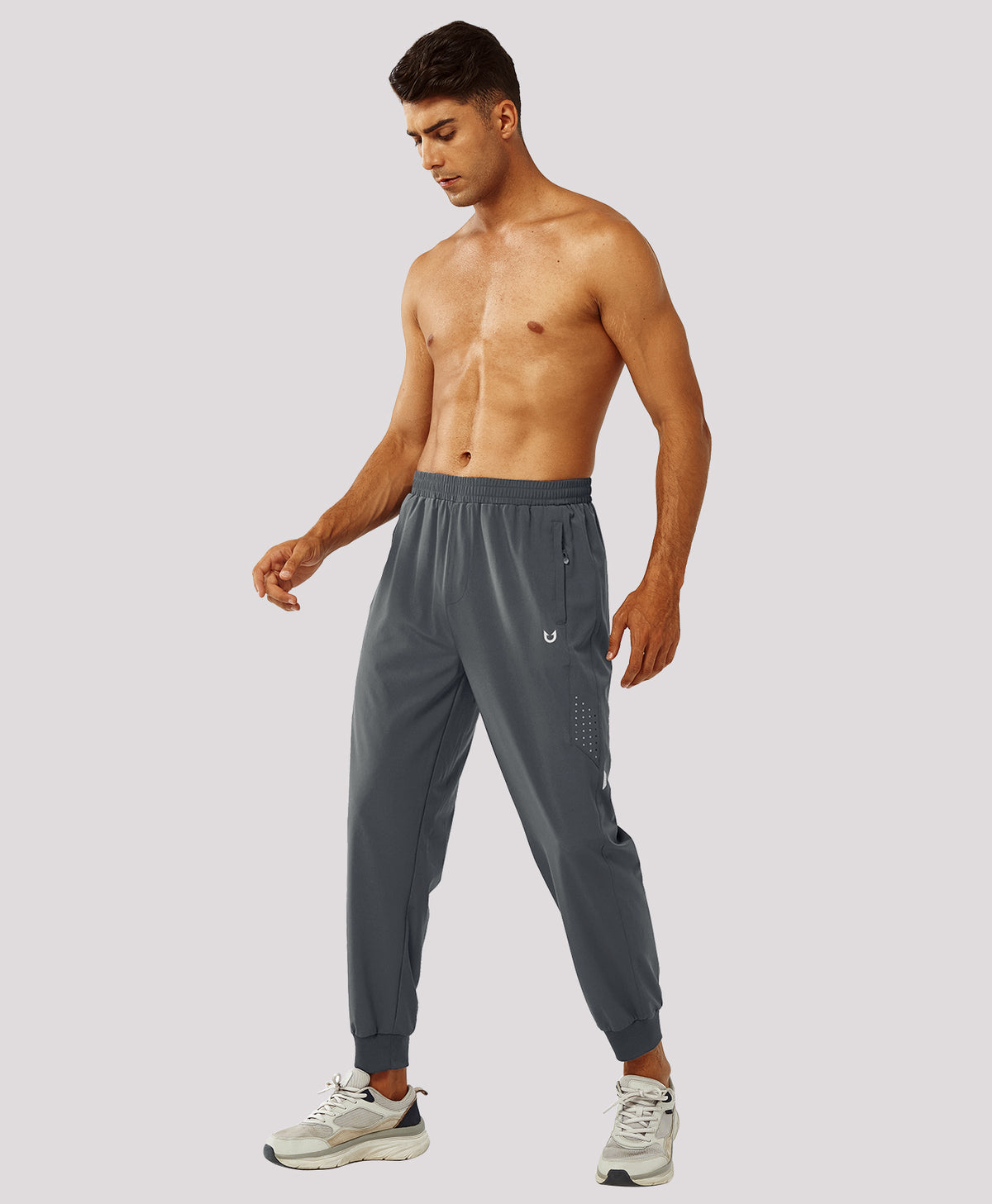
Men's Lightweight Athletic Joggers Gym Workout Sport Pants for Running — Smoke Grey
