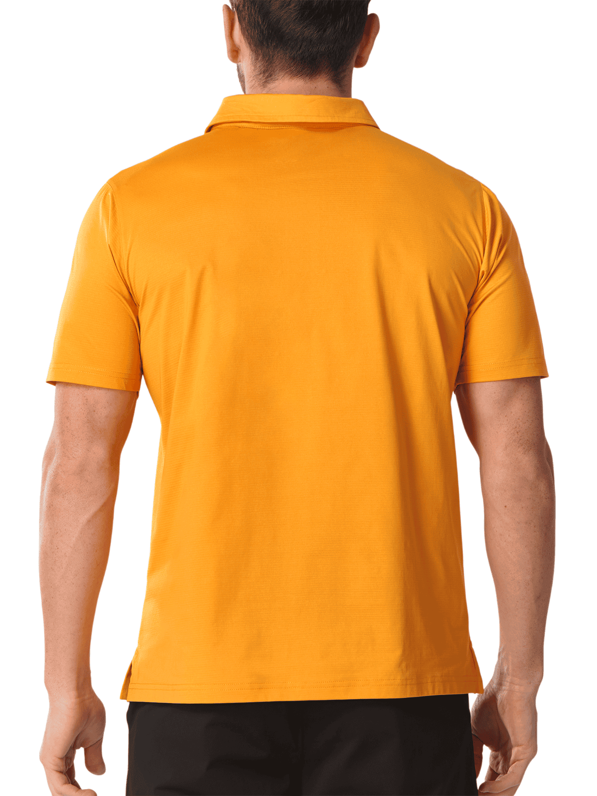 Orange Quick Dry Performance T-Shirt - Full Back View