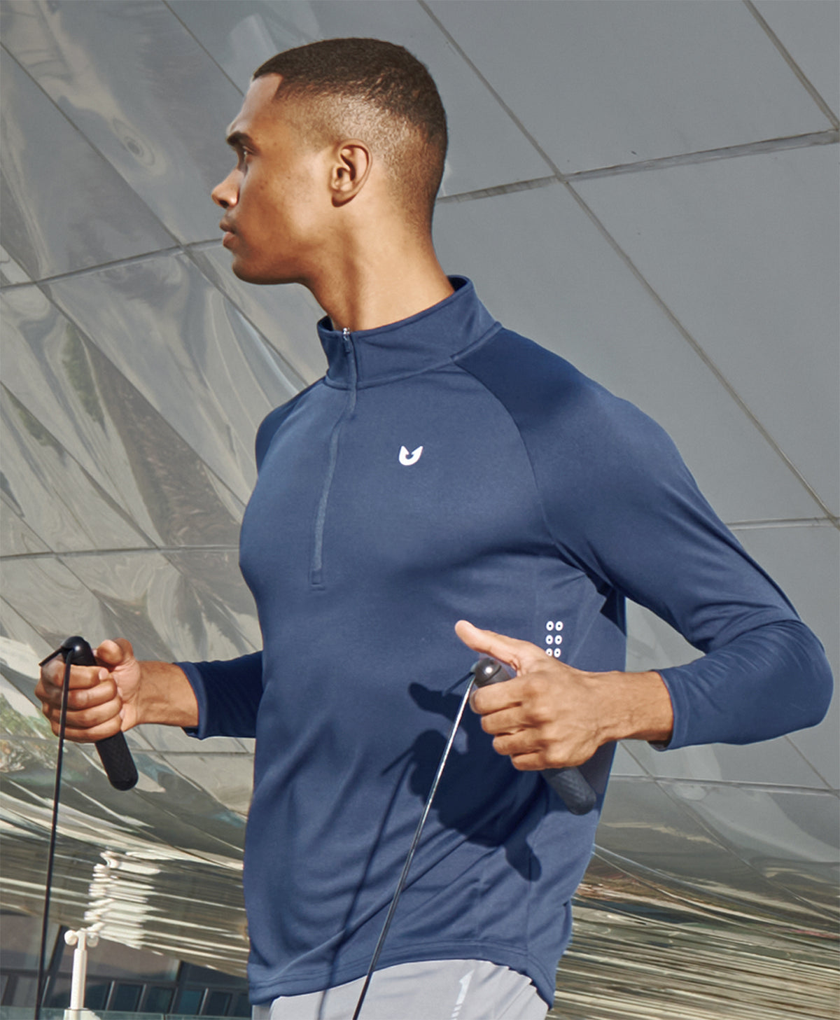 
Men's 1/4 Zip Athletic Pullover Shirts Lightweight — Federal Blue