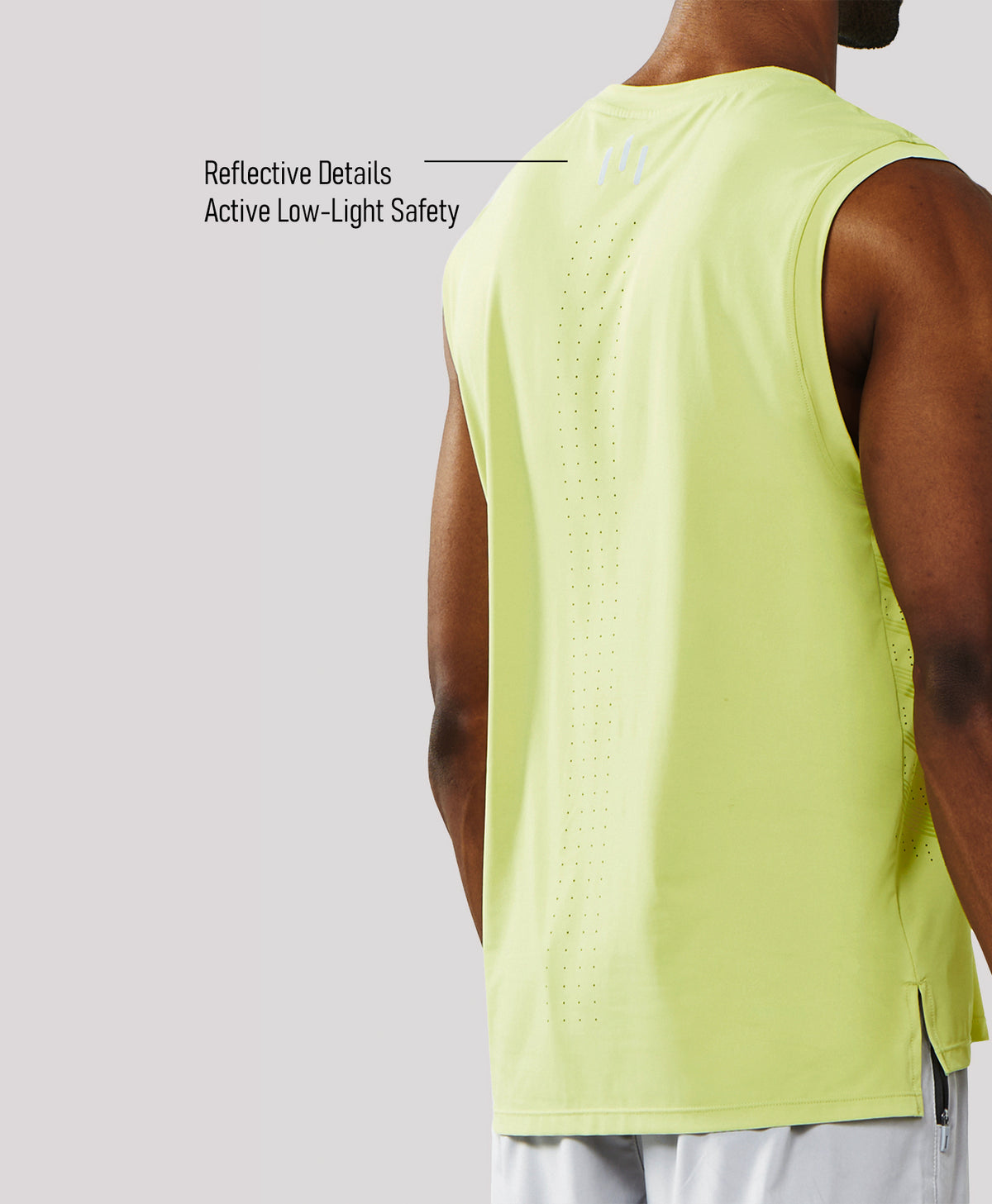 
Men's Lightweight Muscle Workout Tank Tops — lemon yellow