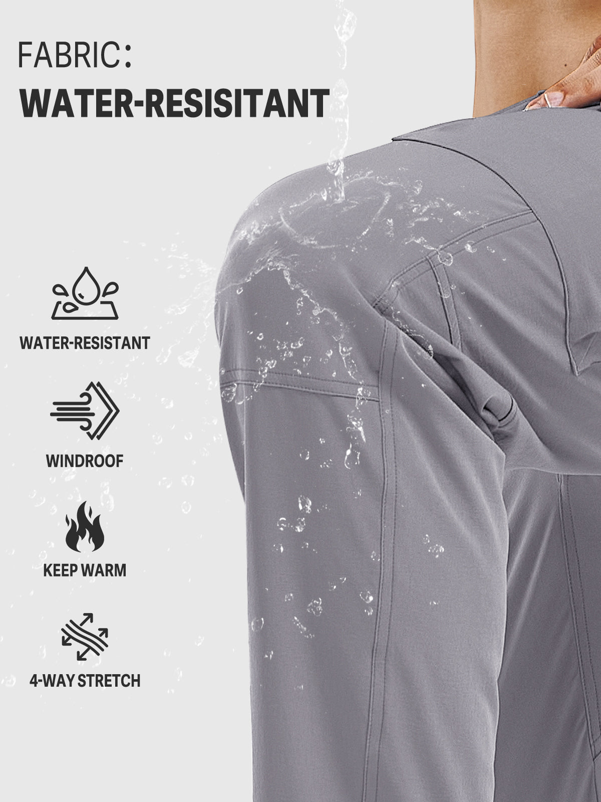 Men's Cargo Hiking Pants Lightweight with Multi Pockets for Outdoor