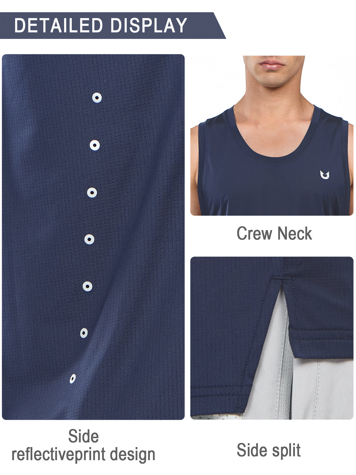 Running Tank Tops for Men Plus Size Sleeveless Dry fit Summer Work Gym