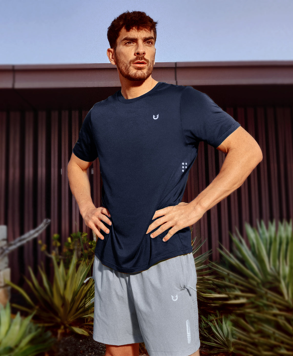 
Men's Performance Workout Short Sleeve T-Shirts — Navy