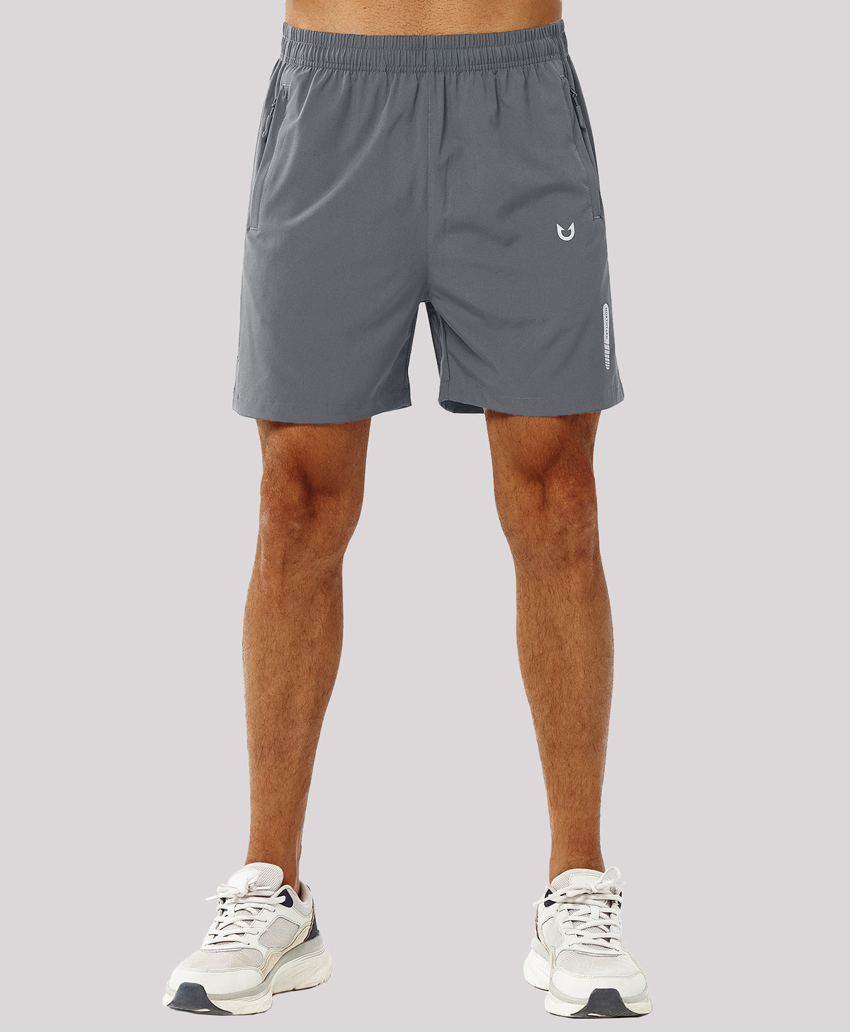 
Men's Moisture Wicking 5-Inch Hiking Shorts & Lightweight Sweat Shorts — Smoke Grey