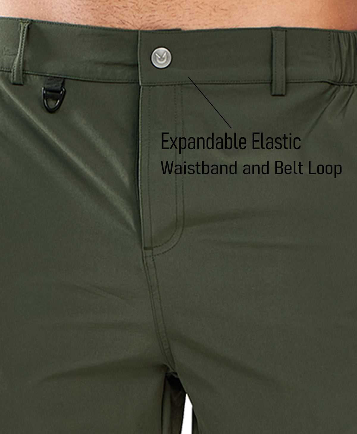 NORTHYARD Men's 9" Lightweight 7-Pocket Cargo Hiking Shorts Water-Repellent Outdoor Shorts
#color_Army Green