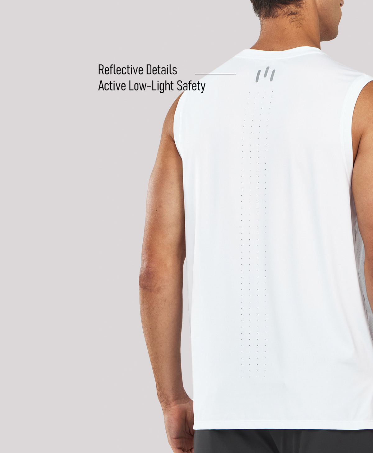 
Men's Lightweight Muscle Workout Tank Tops — White