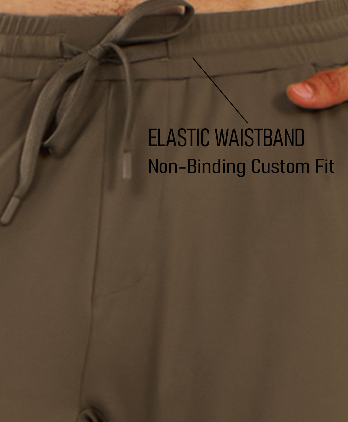 
Men's MotionFlex Tapered Joggers with Zipper Pockets — Dark Khaki