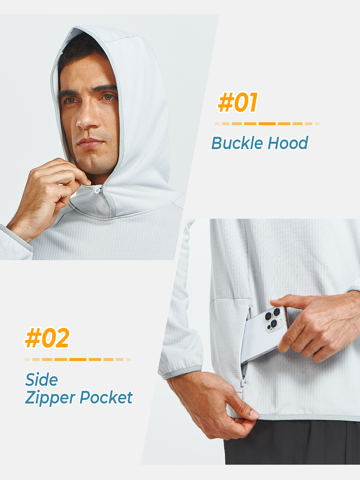 Men's Fleece Lined Athletic Hoodie Sweatshirts Casual Pullover for Gym
