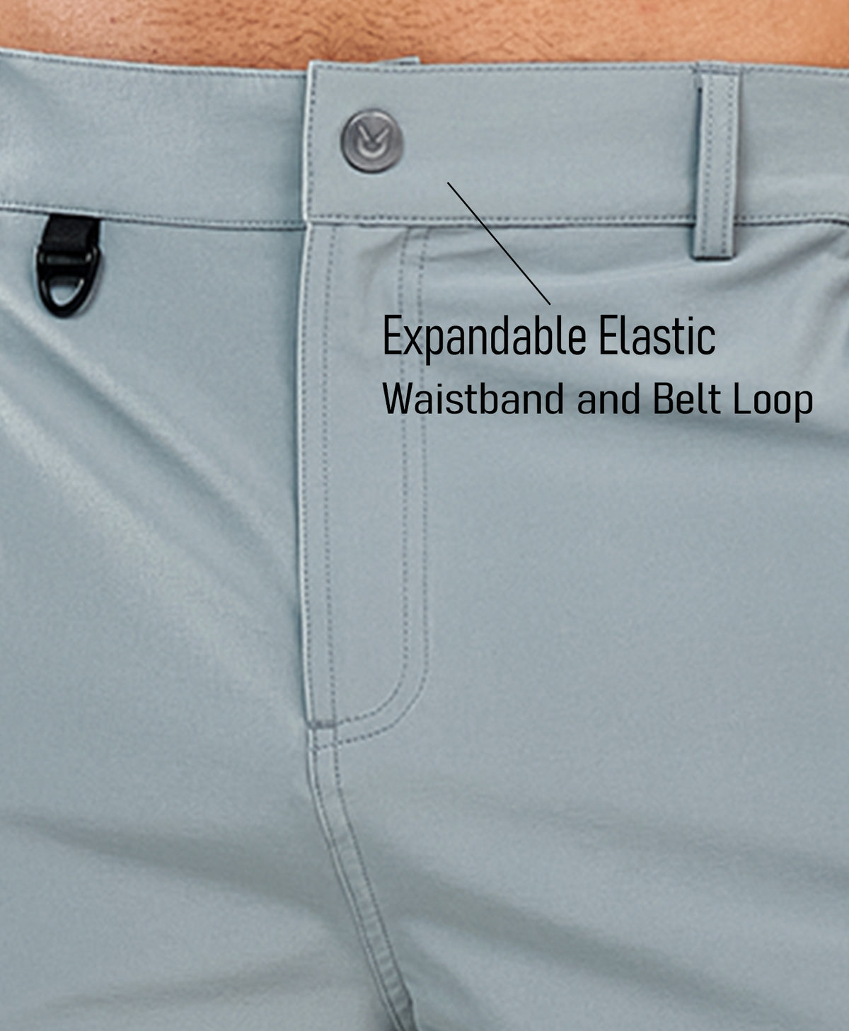 
Men's 9" Lightweight 7-Pocket Cargo Hiking Shorts — Grey Blue