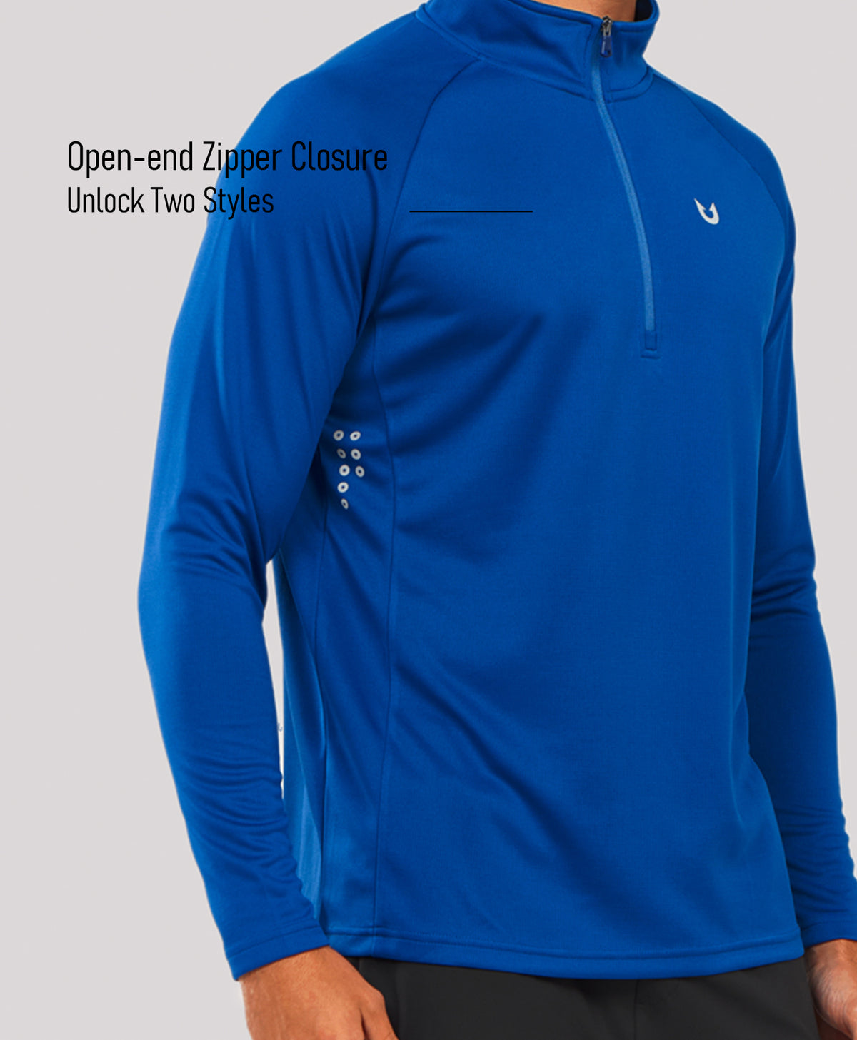 
Men's 1/4 Zip Athletic Pullover Shirts Lightweight — Royal Blue