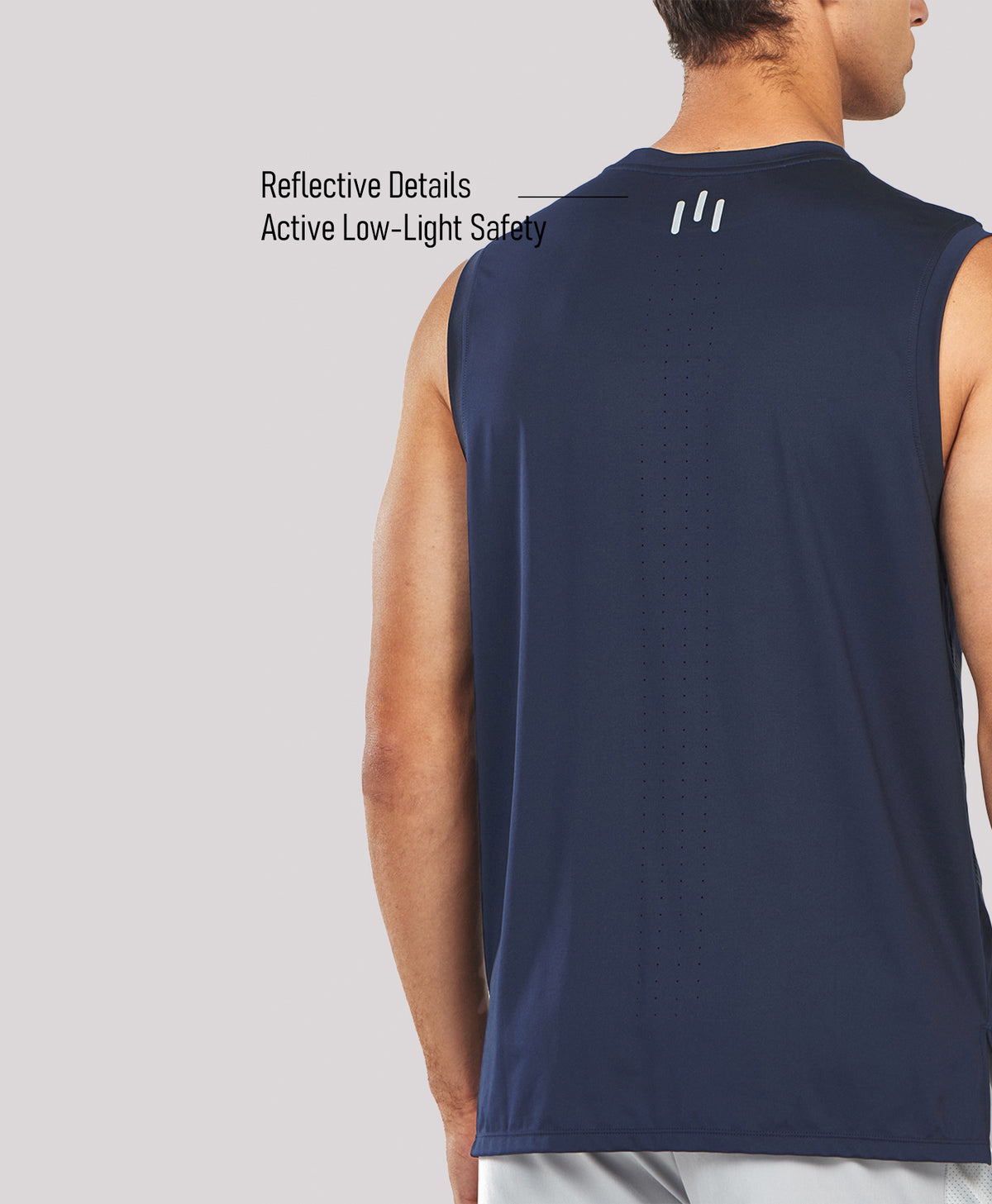 
Men's Lightweight Muscle Workout Tank Tops — Navy