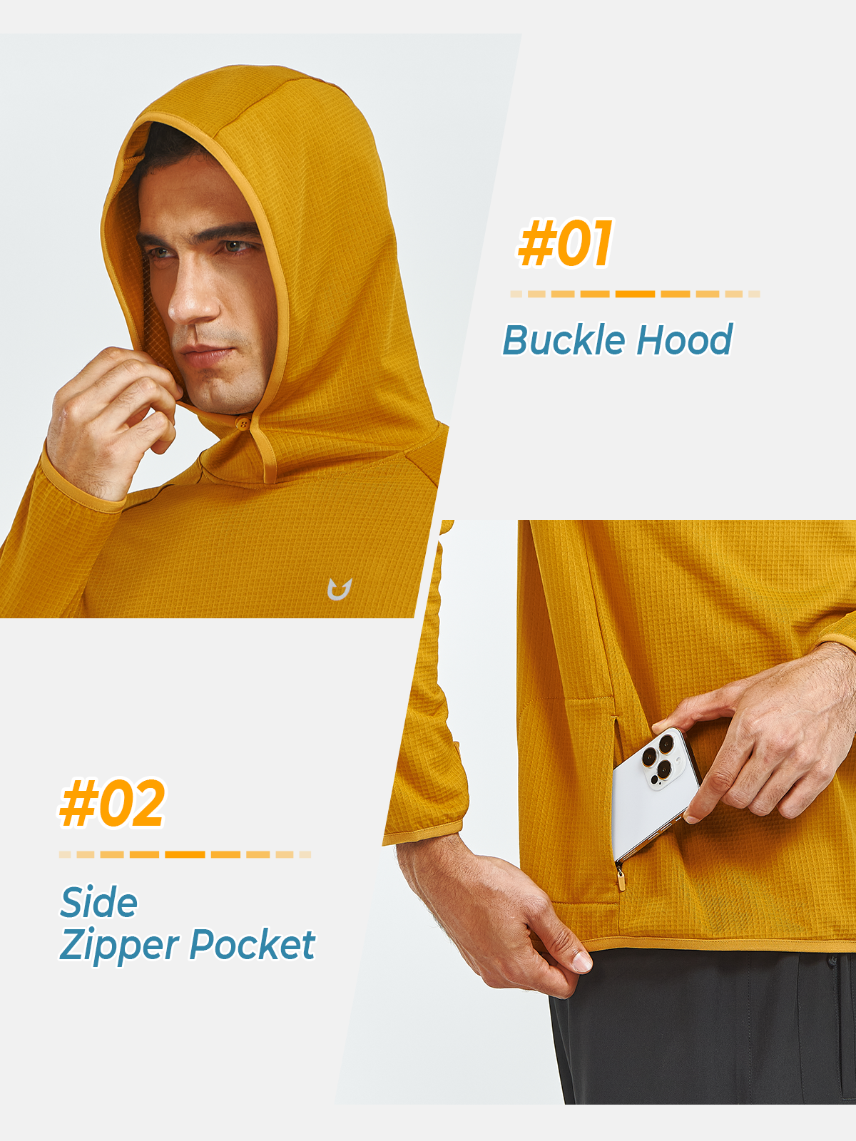 Men's Fleece Lined Athletic Hoodie Sweatshirts Casual Pullover for Gym
