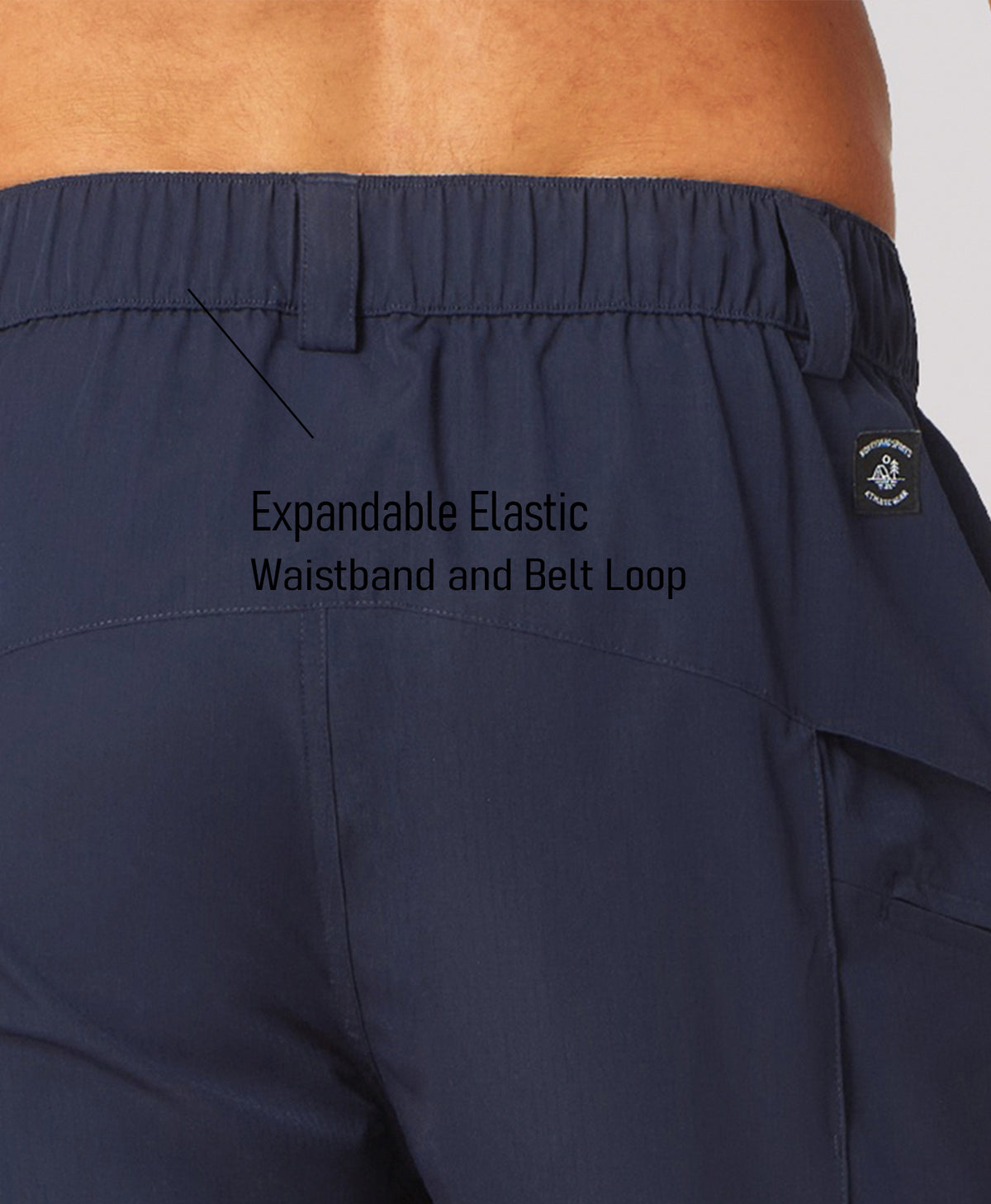 
Men's 9" Water-Resistant 4 Pockets Cargo Hiking Shorts — Navy