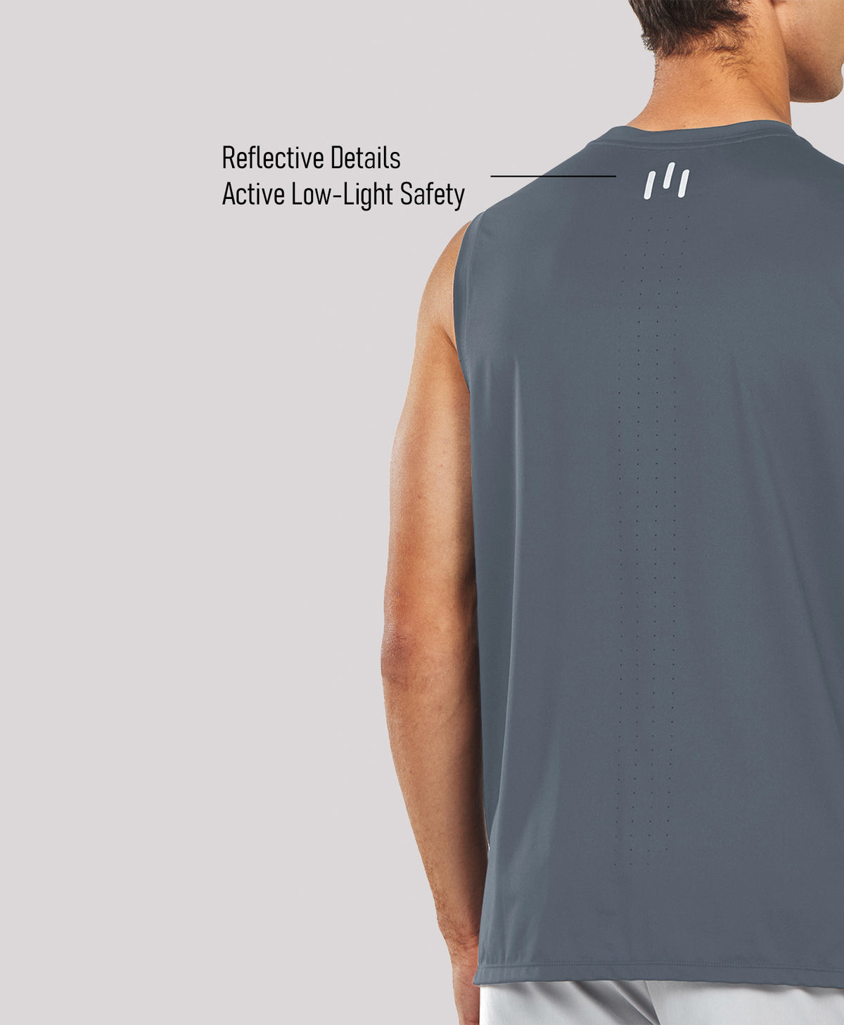 
Men's Lightweight Muscle Workout Tank Tops — Cloud