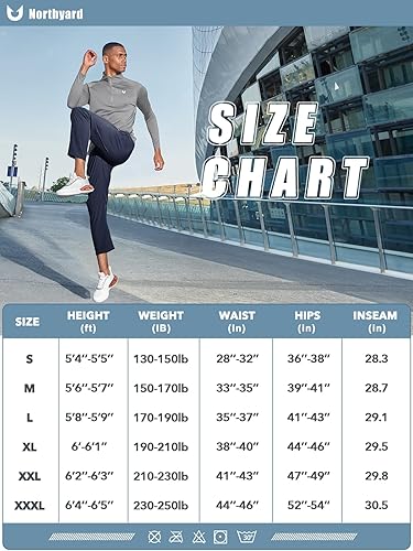 Men's Fleece Lined Pants Baggy Lounge Golf Work Casual Sweatpants
