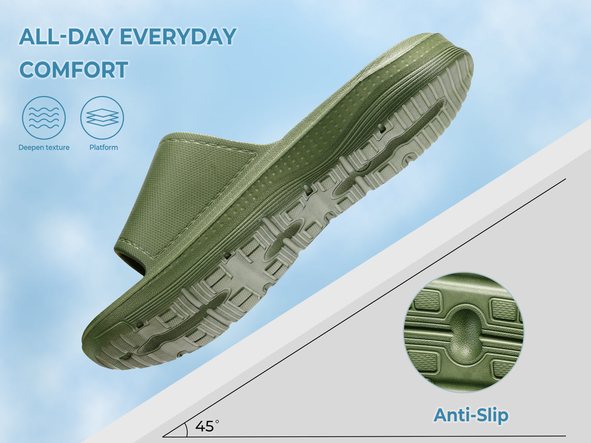 
Slippers for Women and Men Non Slip Slide Sandals House Beach Shoes