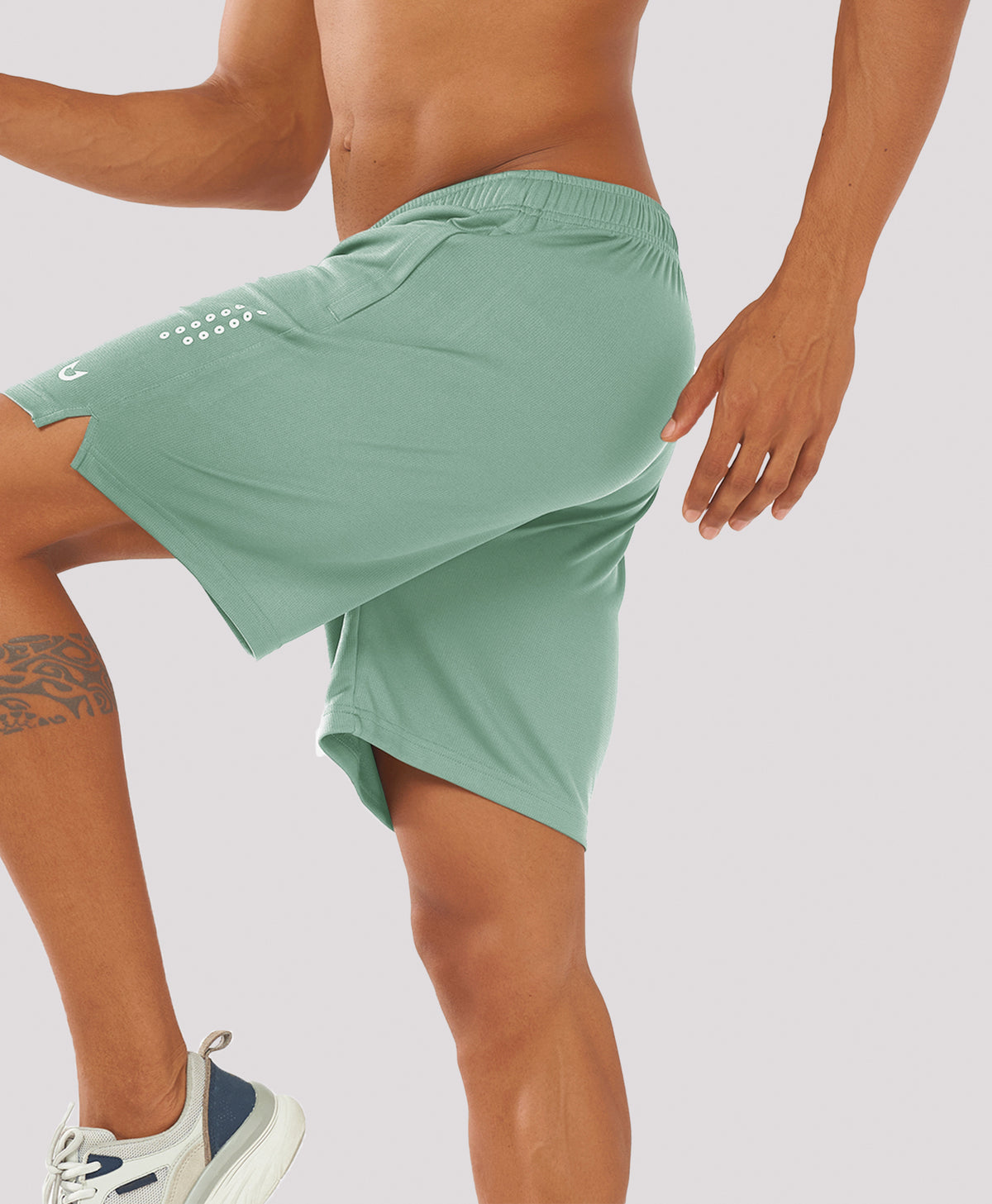 
Men's 7-inch Mesh Tennis Sweat Shorts with Pockets Elasticated Waist — Lodenfrost