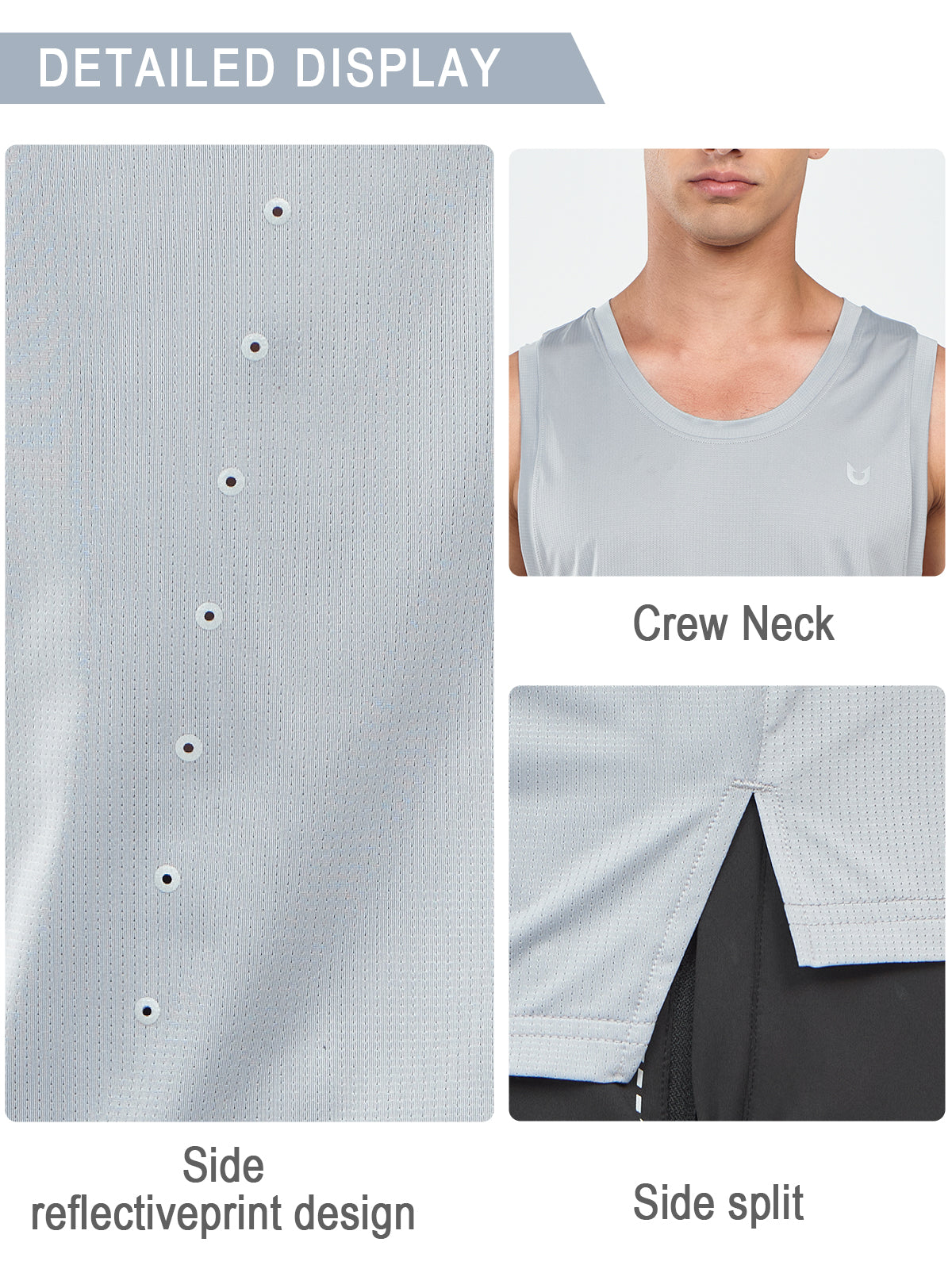 Running Tank Tops for Men Plus Size Sleeveless Dry fit Summer Work Gym